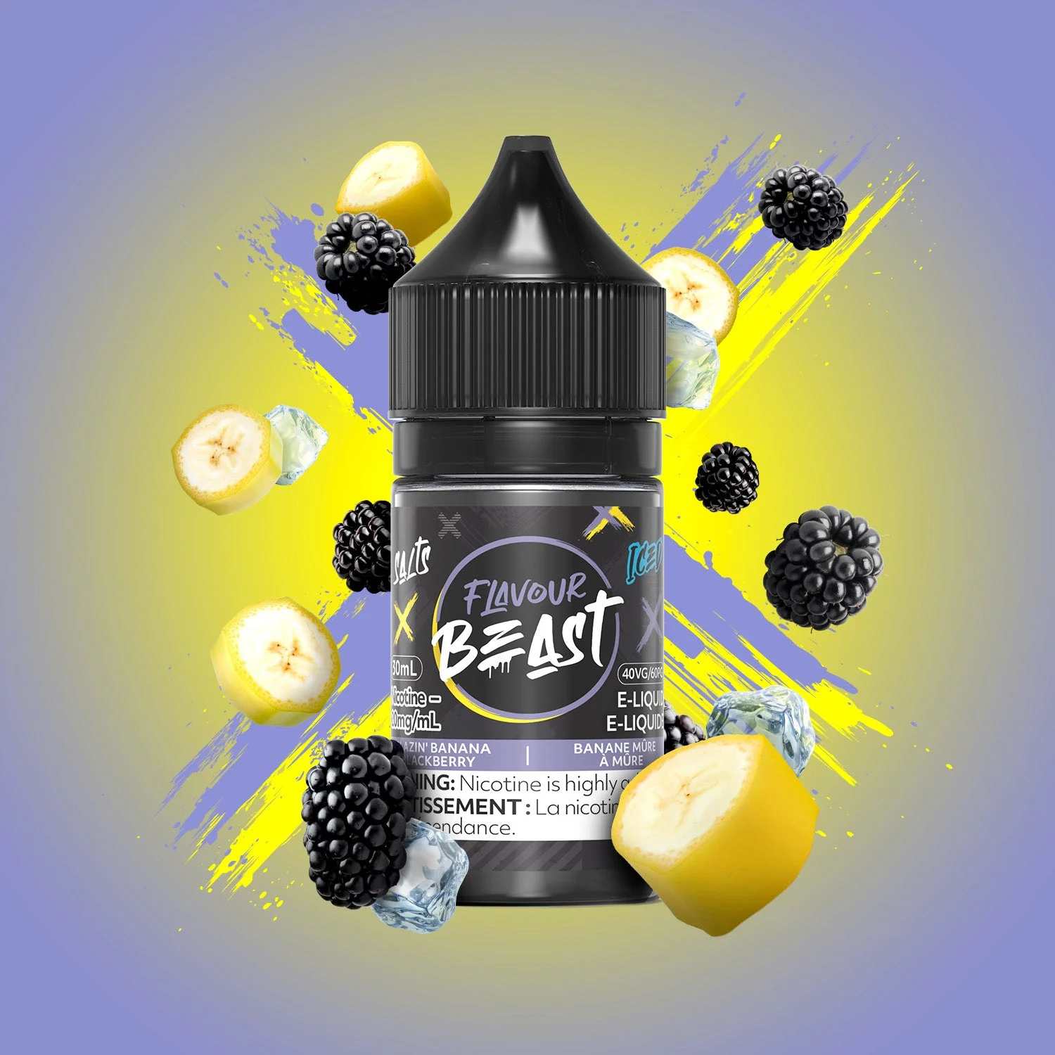 FLAVOUR BEAST 10MG ICED BLAZIN BANANA BLACKBERRY ICED BLAZIN BANANA BLACKBERRY FLAVOUR BEAST E-Liquids 0.1-10mg available at Puff N Pass Vapes in Abbotsford BC