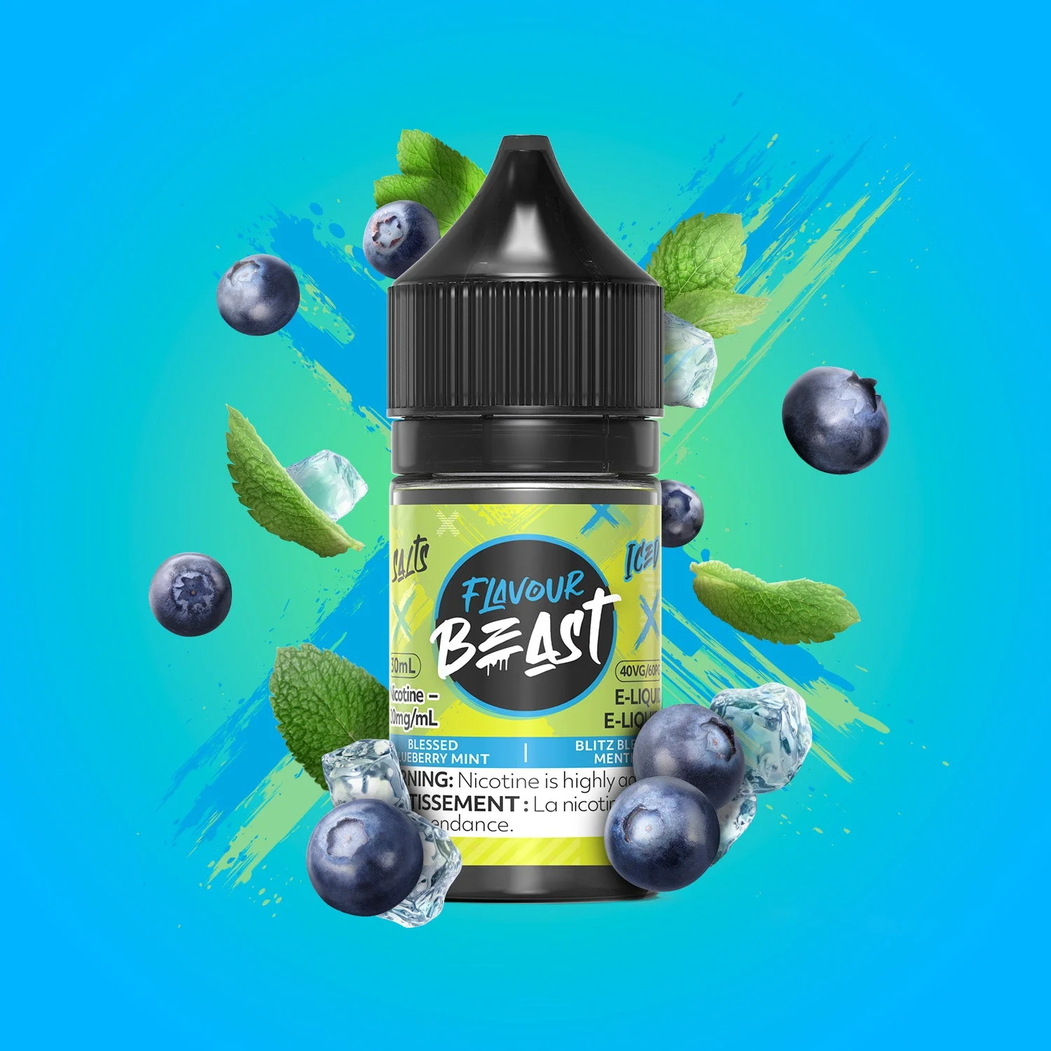 FLAVOUR BEAST 10MG ICED BLESSED BLUEBERRY MINT ICED BLESSED BLUEBERRY MINT FLAVOUR BEAST E-Liquids 0.1-10mg available at Puff N Pass Vapes in Abbotsford BC