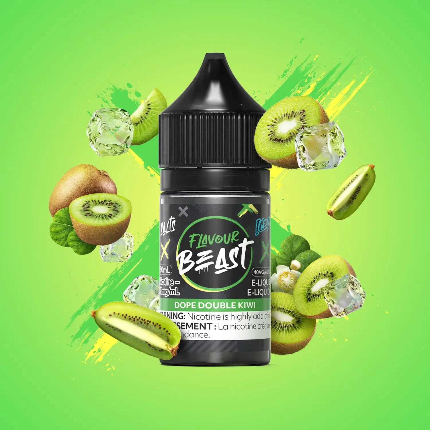 FLAVOUR BEAST 10MG ICED DOPE DOUBLE KIWI ICED DOPE DOUBLE KIWI FLAVOUR BEAST E-Liquids 0.1-10mg available at Puff N Pass Vapes in Abbotsford BC