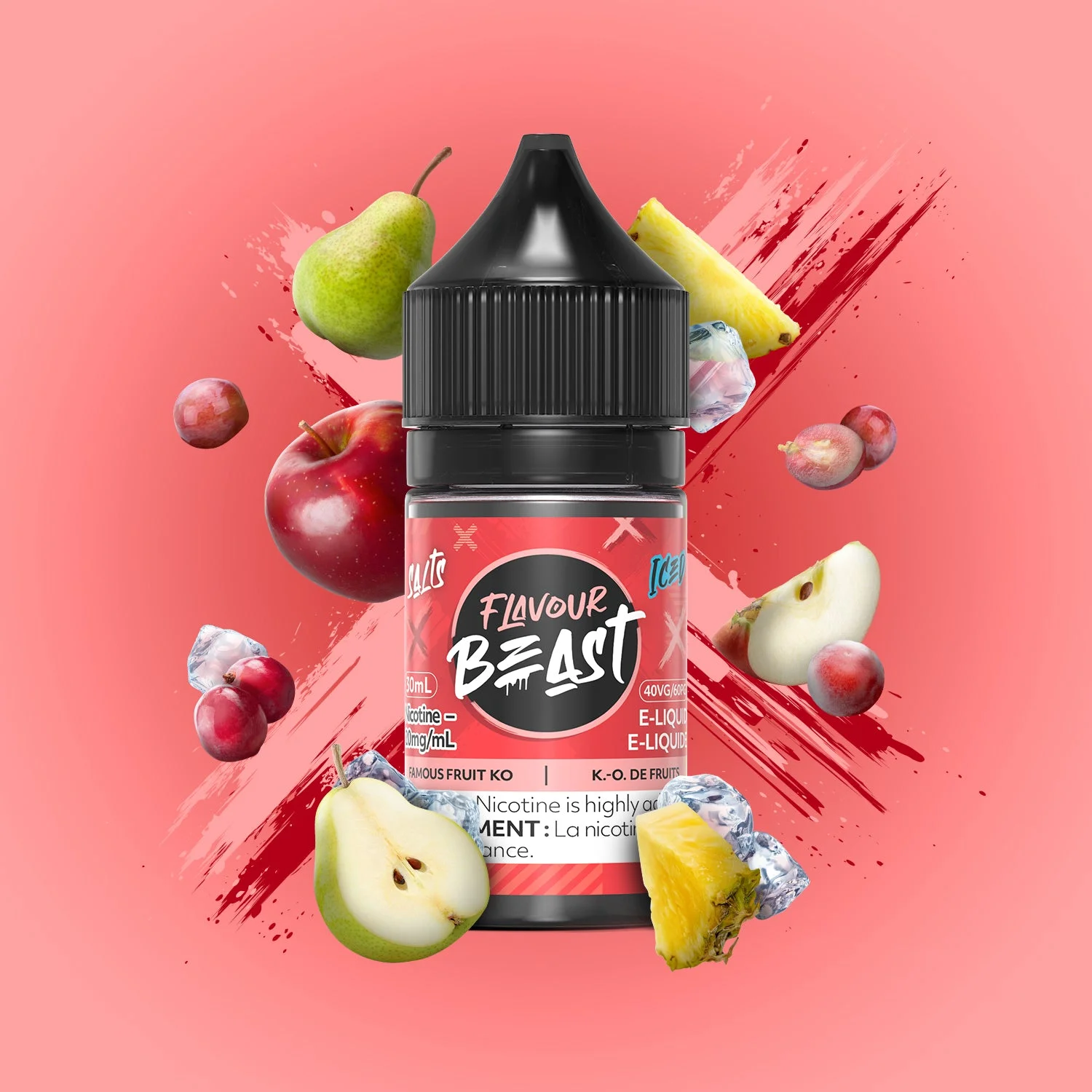 FLAVOUR BEAST 10MG ICED FAMOUS FRUIT KO ICED FAMOUS FRUIT KO FLAVOUR BEAST E-Liquids 0.1-10mg available at Puff N Pass Vapes in Abbotsford BC