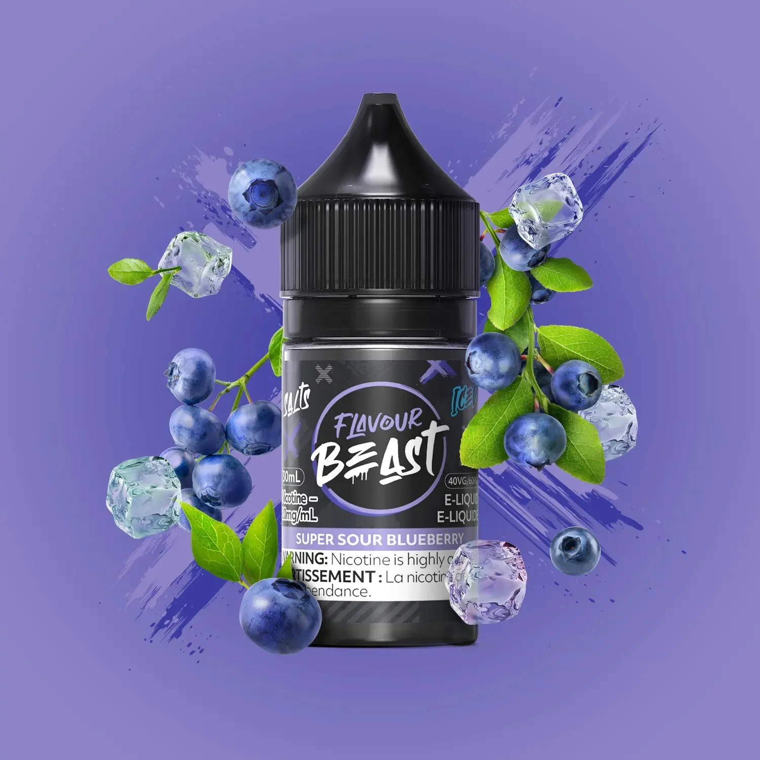 FLAVOUR BEAST 10MG ICED SUPER SOUR BLUEBERRY ICED SUPER SOUR BLUEBERRY FLAVOUR BEAST E-Liquids 0.1-10mg available at Puff N Pass Vapes in Abbotsford BC