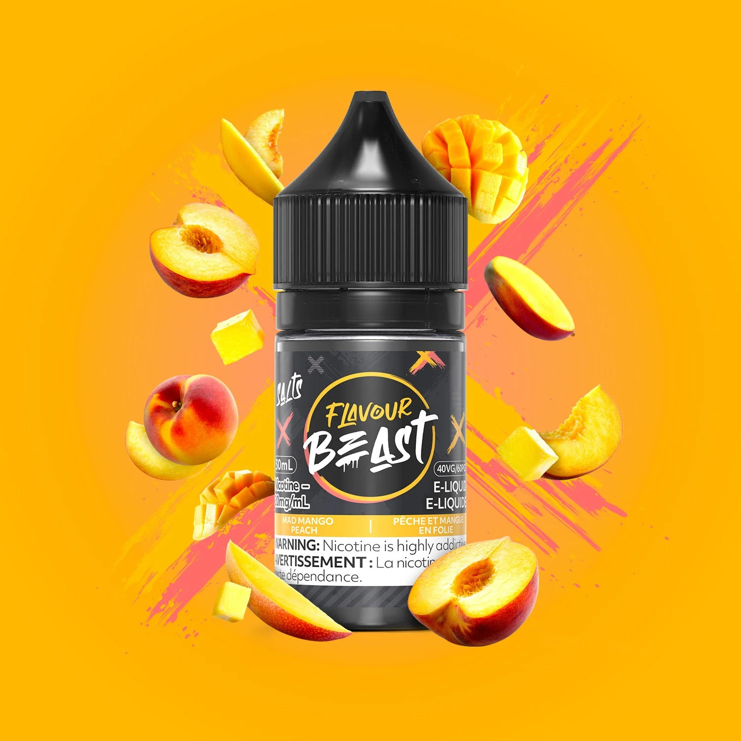 FLAVOUR BEAST 10MG MAD MANGO PEACH MAD MANGO PEACH FLAVOUR BEAST E-Liquids 0.1-10mg available at Puff N Pass Vapes in Abbotsford BC