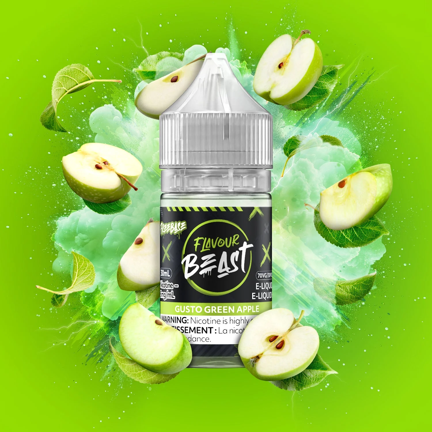 FLAVOUR BEAST 3MG GUSTO GREEN APPLE GUSTO GREEN APPLE FLAVOUR BEAST E-Liquids 0.1-10mg available at Puff N Pass Vapes in Abbotsford BC