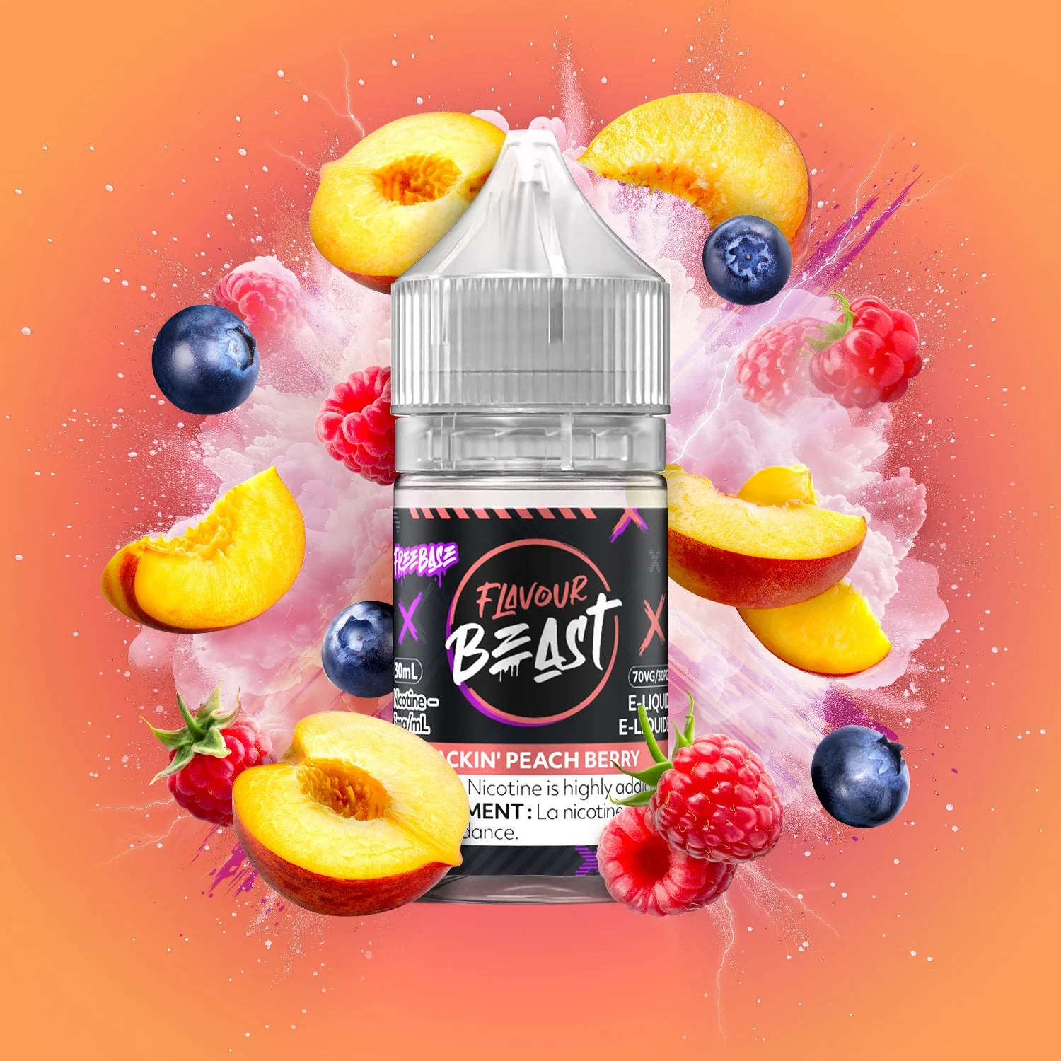 FLAVOUR BEAST 3MG PACKIN PEACH BERRY PACKIN PEACH BERRY FLAVOUR BEAST E-Liquids 0.1-10mg available at Puff N Pass Vapes in Abbotsford BC