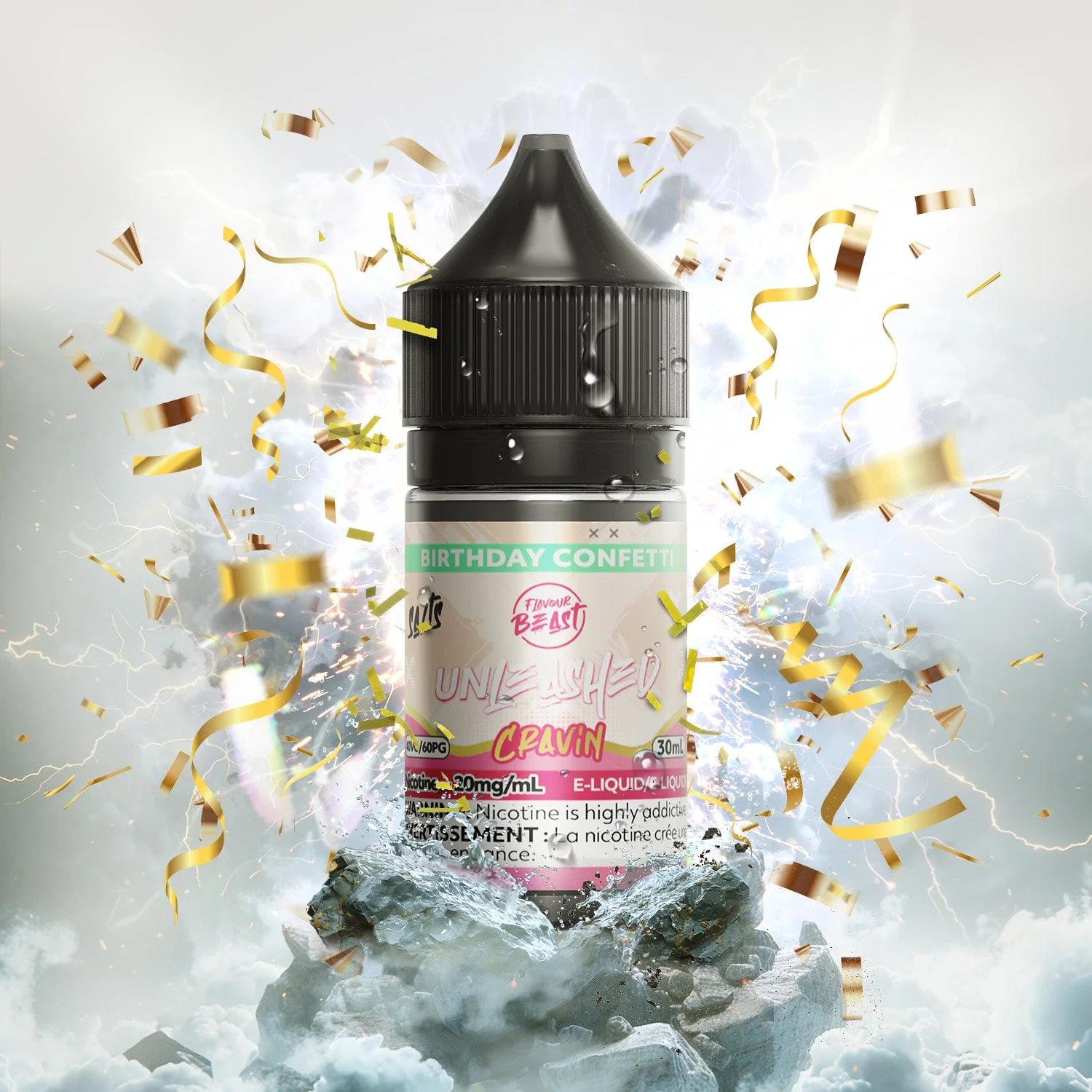 FLAVOUR BEAST 20MG CRAVIN BIRTHDAY CONFETTI CRAVIN BIRTHDAY CONFETTI FLAVOUR BEAST E-Liquids 12-20mg available at Puff N Pass Vapes in Abbotsford BC