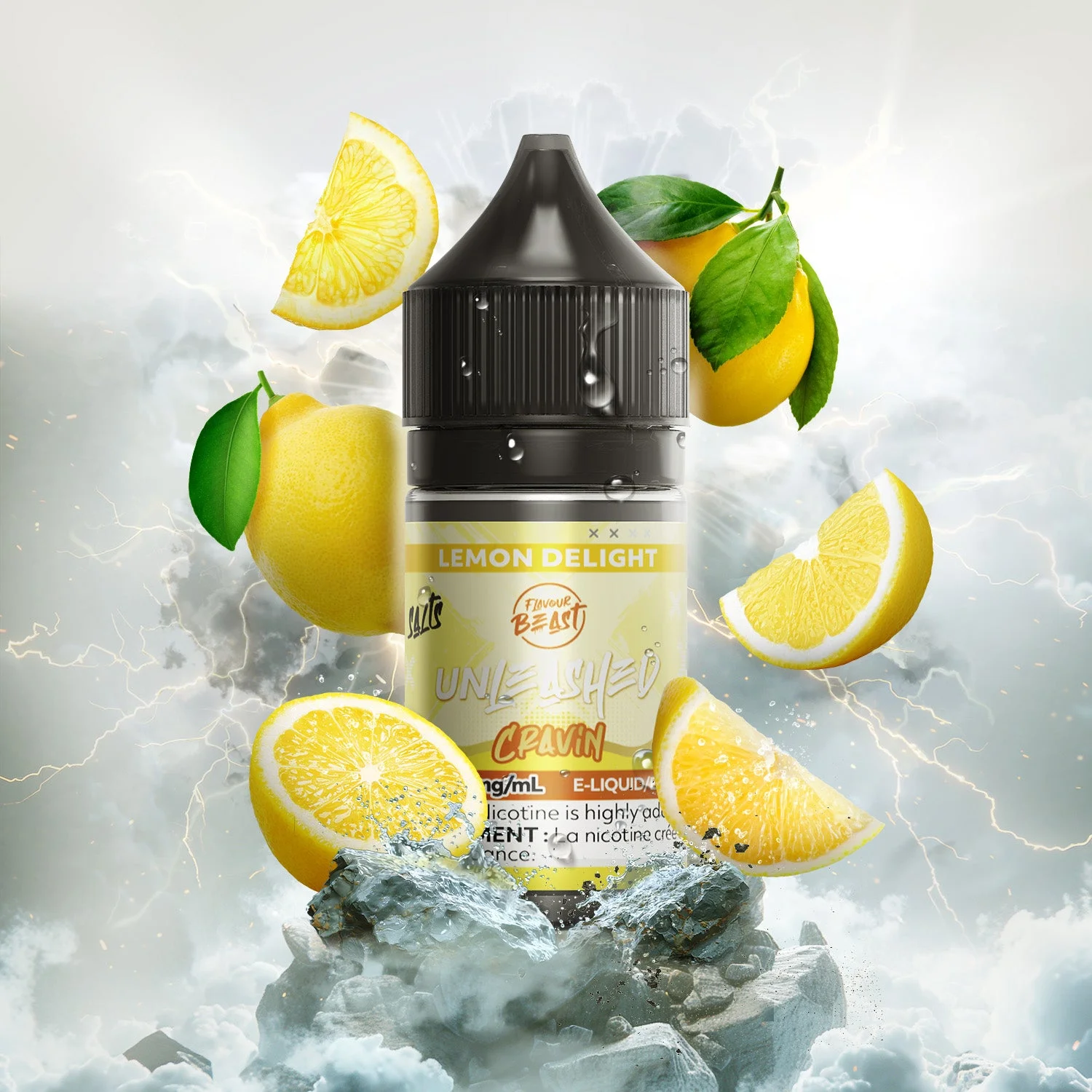 FLAVOUR BEAST 20MG CRAVIN LEMON DELIGHT CRAVIN LEMON DELIGHT FLAVOUR BEAST E-Liquids 12-20mg available at Puff N Pass Vapes in Abbotsford BC