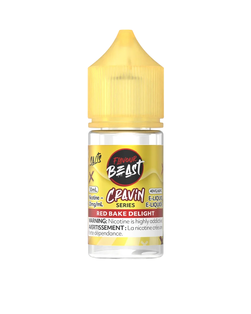 FLAVOUR BEAST 20MG CRAVIN RED BAKE DELIGHT CRAVIN RED BAKE DELIGHT FLAVOUR BEAST E-Liquids 12-20mg available at Puff N Pass Vapes in Abbotsford BC