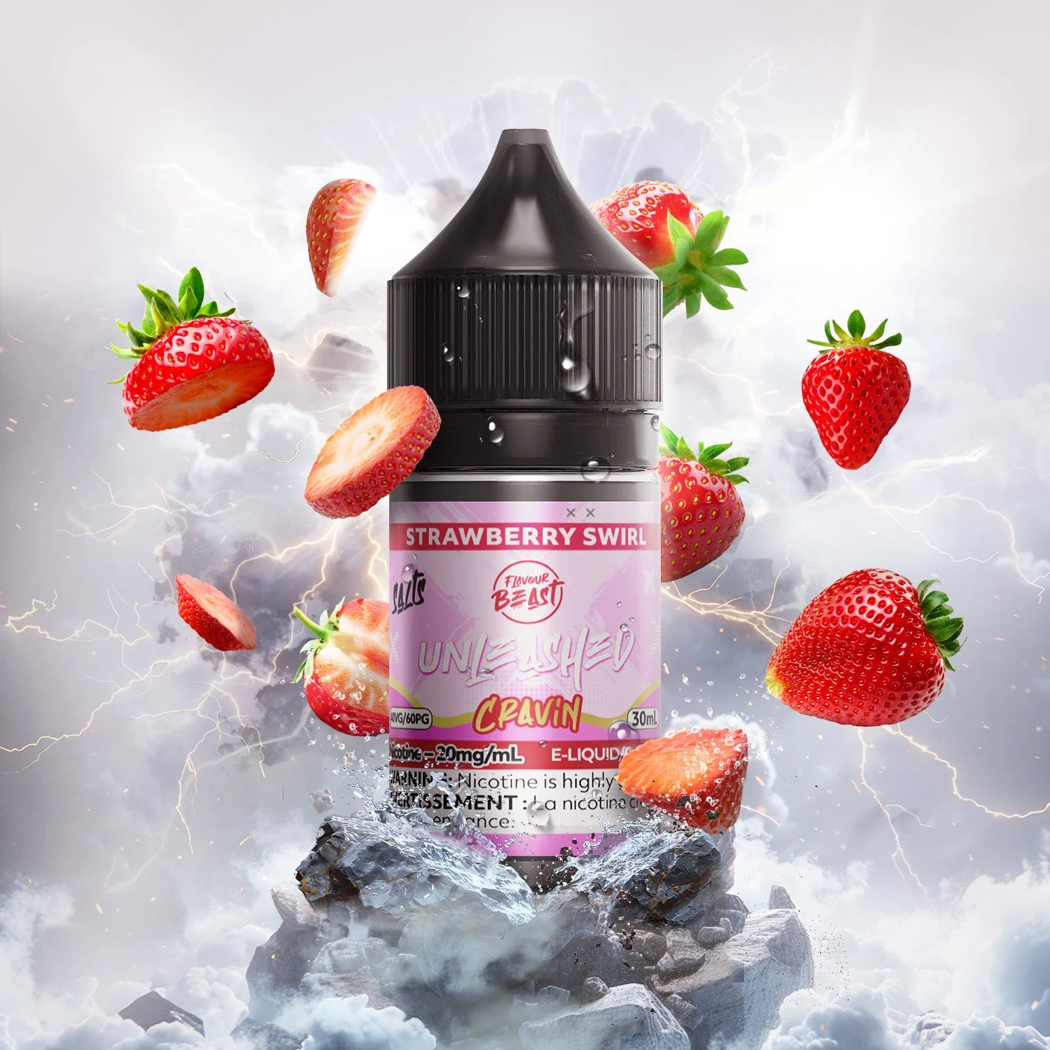 FLAVOUR BEAST 20MG CRAVIN STRAWBERRY SWIRL CRAVIN STRAWBERRY SWIRL FLAVOUR BEAST E-Liquids 12-20mg available at Puff N Pass Vapes in Abbotsford BC