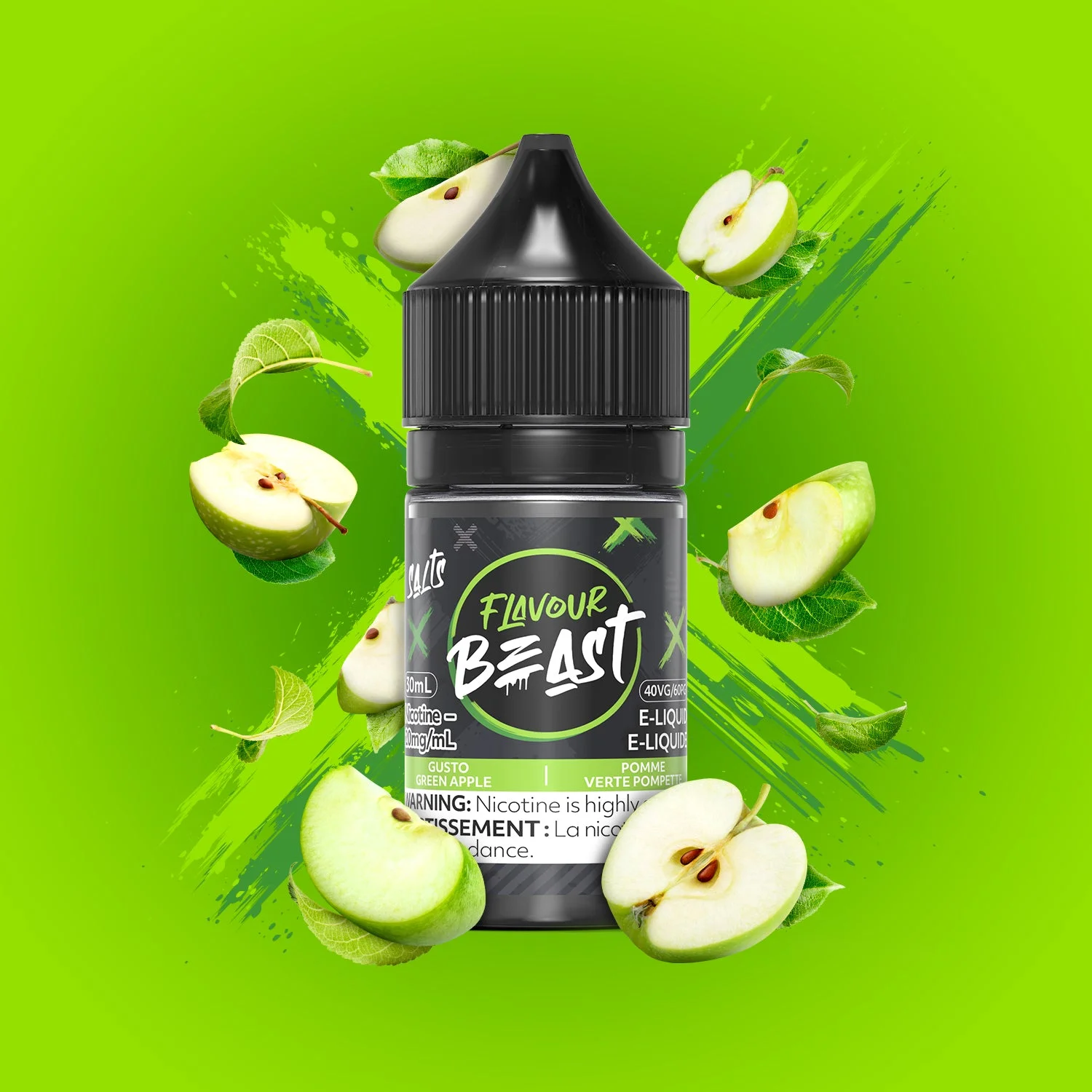 FLAVOUR BEAST 20MG FRUITY G GREEN APPLE FRUITY G FRUITY G GREEN APPLE FRUITY G FLAVOUR BEAST E-Liquids 12-20mg available at Puff N Pass Vapes in Abbotsford BC