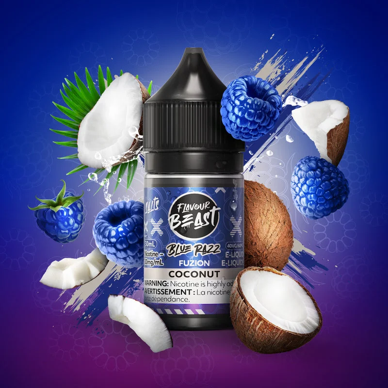 FLAVOUR BEAST 20MG FUZION BLUE RAZZ COCONUT FUZION BLUE RAZZ COCONUT FLAVOUR BEAST E-Liquids 12-20mg available at Puff N Pass Vapes in Abbotsford BC