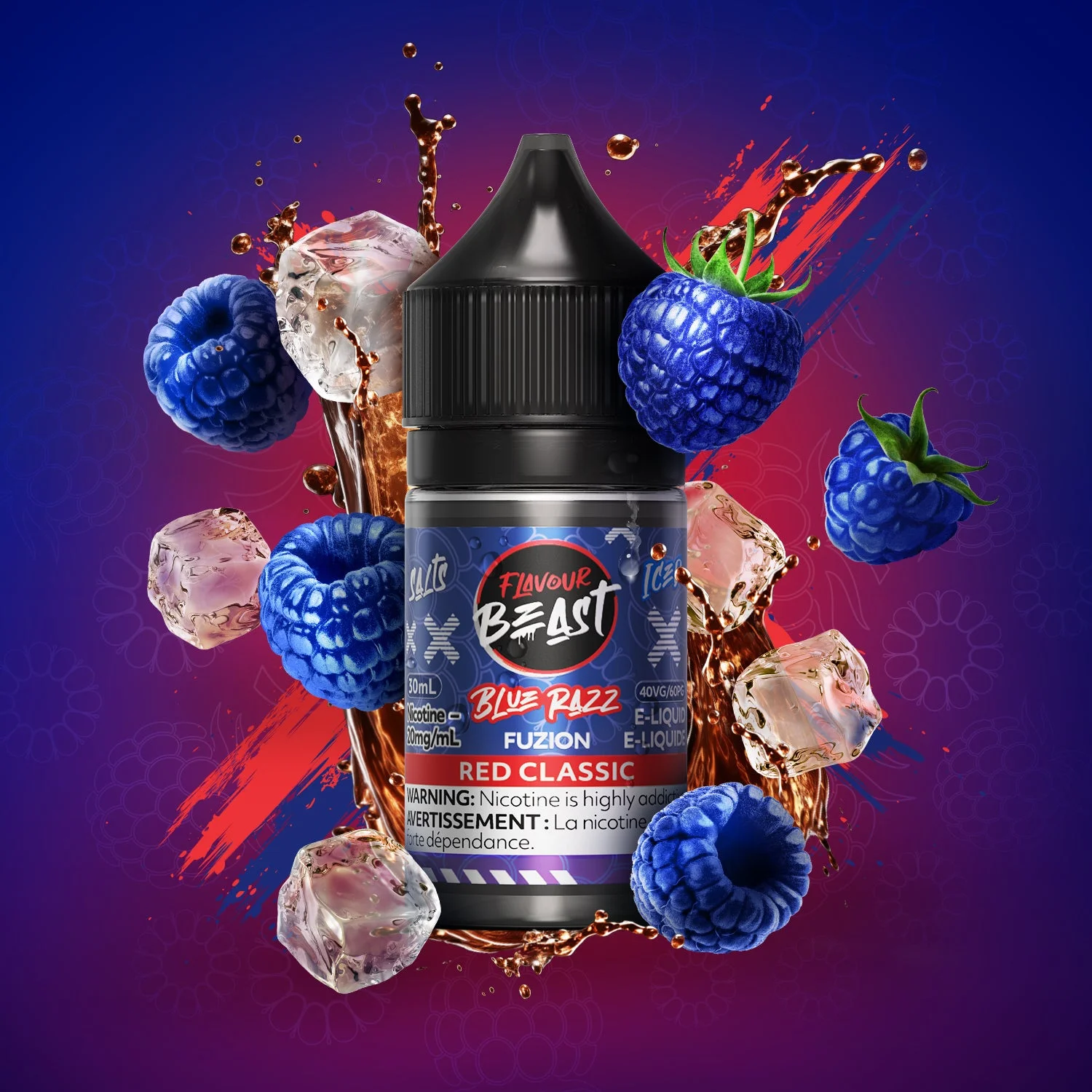 FLAVOUR BEAST 20MG FUZION BLUE RAZZ ICED RED CLASSIC FUZION BLUE RAZZ ICED RED CLASSIC FLAVOUR BEAST E-Liquids 12-20mg available at Puff N Pass Vapes in Abbotsford BC