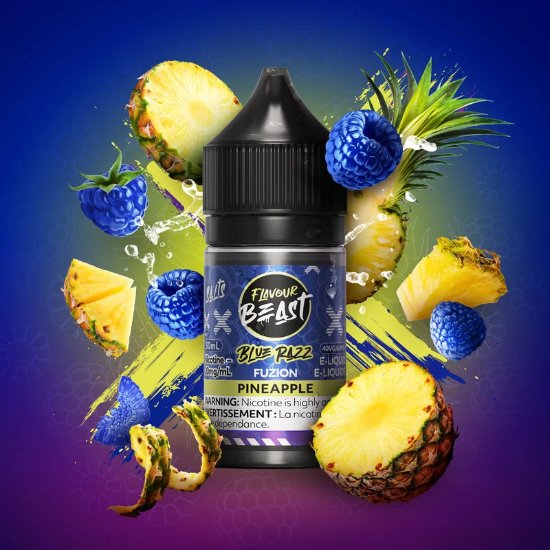 FLAVOUR BEAST 20MG FUZION BLUE RAZZ PINEAPPLE FUZION BLUE RAZZ PINEAPPLE FLAVOUR BEAST E-Liquids 12-20mg available at Puff N Pass Vapes in Abbotsford BC