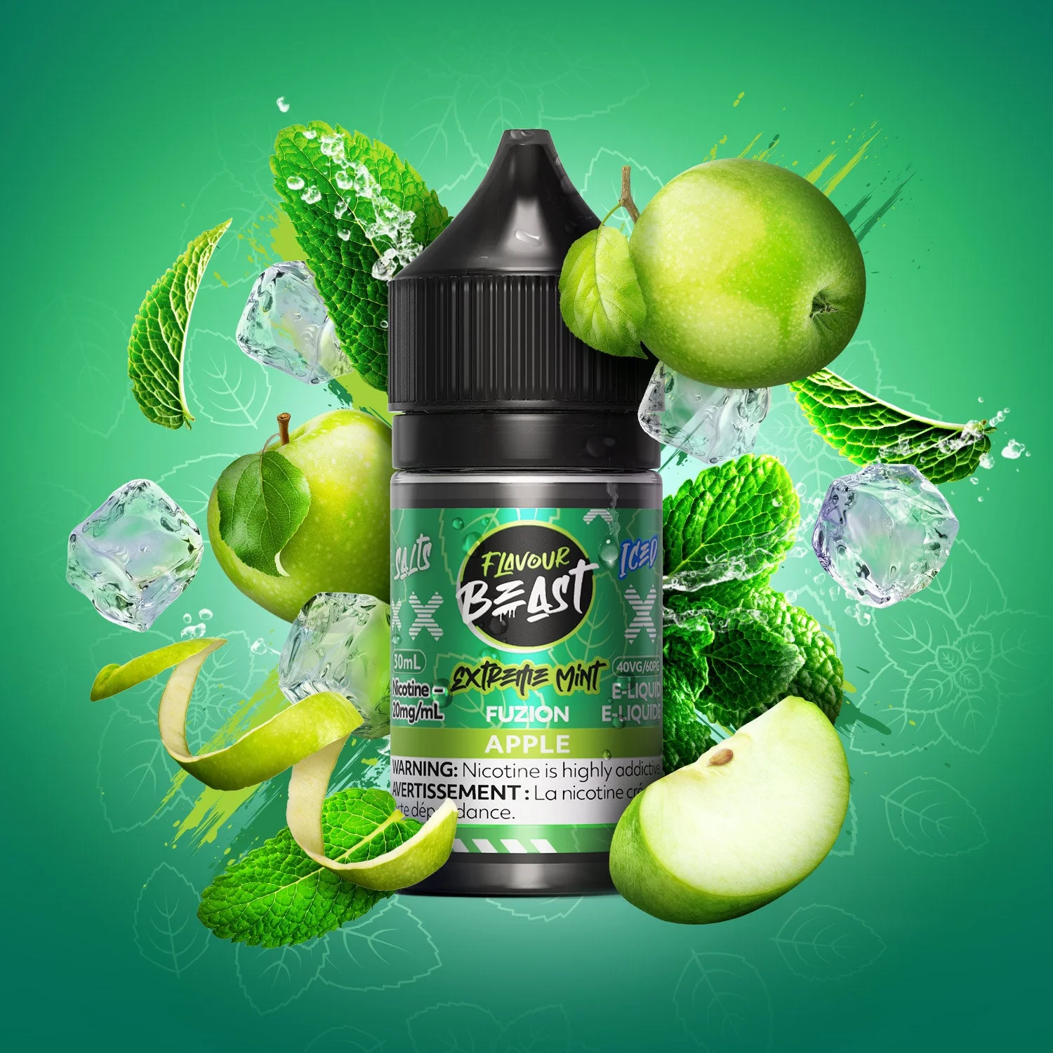 FLAVOUR BEAST 20MG FUZION EXTREME MINT ICED APPLE FUZION EXTREME MINT ICED APPLE FLAVOUR BEAST E-Liquids 12-20mg available at Puff N Pass Vapes in Abbotsford BC