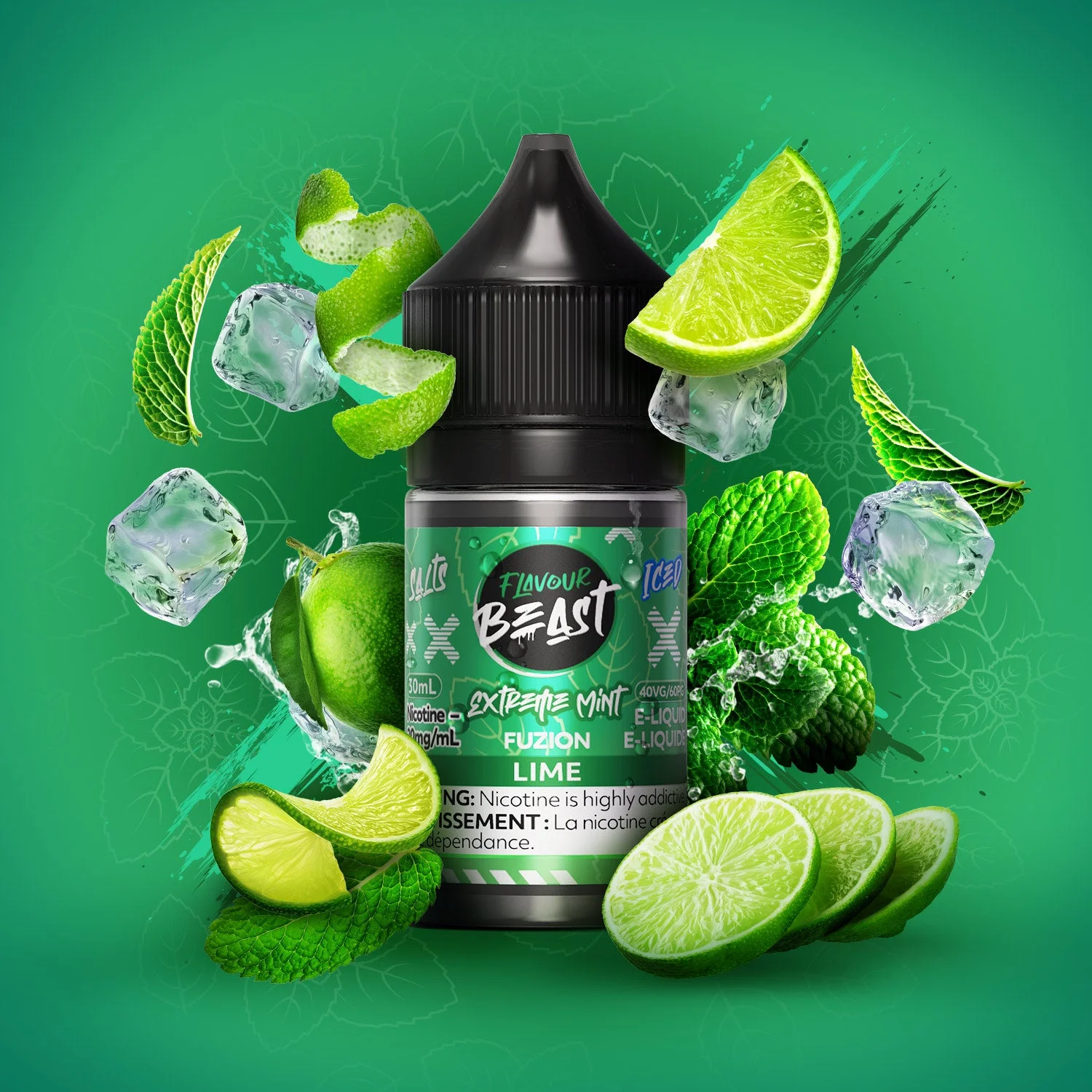 FLAVOUR BEAST 20MG FUZION EXTREME MINT ICED LIME FUZION EXTREME MINT ICED LIME FLAVOUR BEAST E-Liquids 12-20mg available at Puff N Pass Vapes in Abbotsford BC