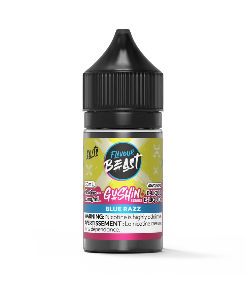 FLAVOUR BEAST 20MG GUSHIN BLUE RAZZ GUSHIN BLUE RAZZ FLAVOUR BEAST E-Liquids 12-20mg available at Puff N Pass Vapes in Abbotsford BC