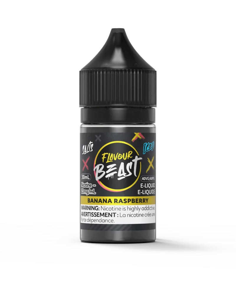 FLAVOUR BEAST 20MG ICED BANANA RASPBERRY ICED BANANA RASPBERRY FLAVOUR BEAST E-Liquids 12-20mg available at Puff N Pass Vapes in Abbotsford BC