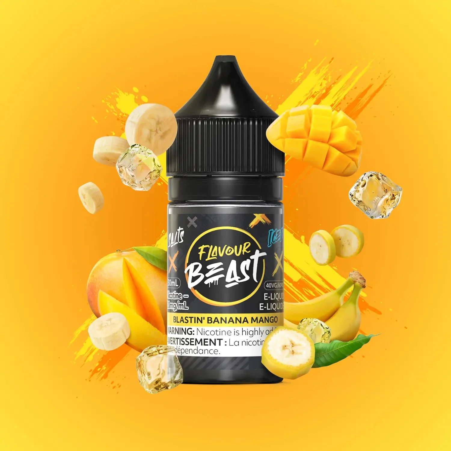 FLAVOUR BEAST 20MG ICED BLASTIN BANANA MANGO ICED BLASTIN BANANA MANGO FLAVOUR BEAST E-Liquids 12-20mg available at Puff N Pass Vapes in Abbotsford BC