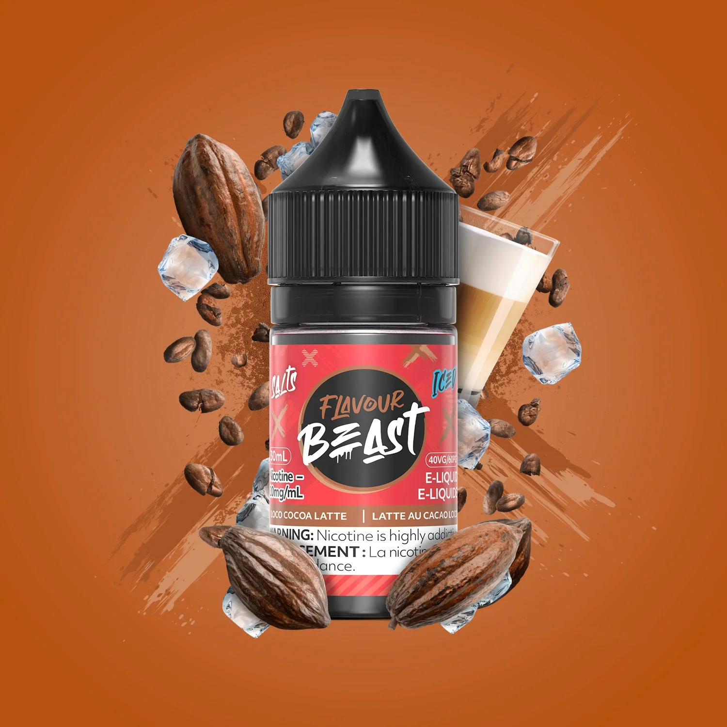 FLAVOUR BEAST 20MG ICED LOCO COCOA LATTE ICED LOCO COCOA LATTE FLAVOUR BEAST E-Liquids 12-20mg available at Puff N Pass Vapes in Abbotsford BC