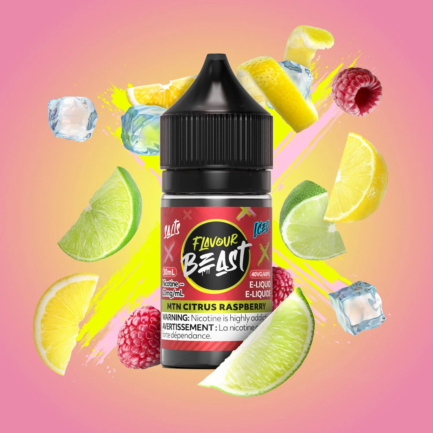 FLAVOUR BEAST 20MG ICED MTN CITRUS RASPBERRY ICED MTN CITRUS RASPBERRY FLAVOUR BEAST E-Liquids 12-20mg available at Puff N Pass Vapes in Abbotsford BC