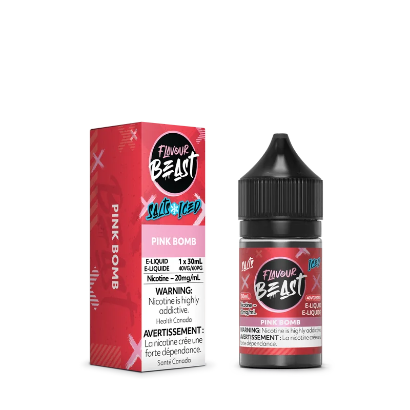 FLAVOUR BEAST 20MG ICED PINK BOMB ICED PINK BOMB FLAVOUR BEAST E-Liquids 12-20mg available at Puff N Pass Vapes in Abbotsford BC