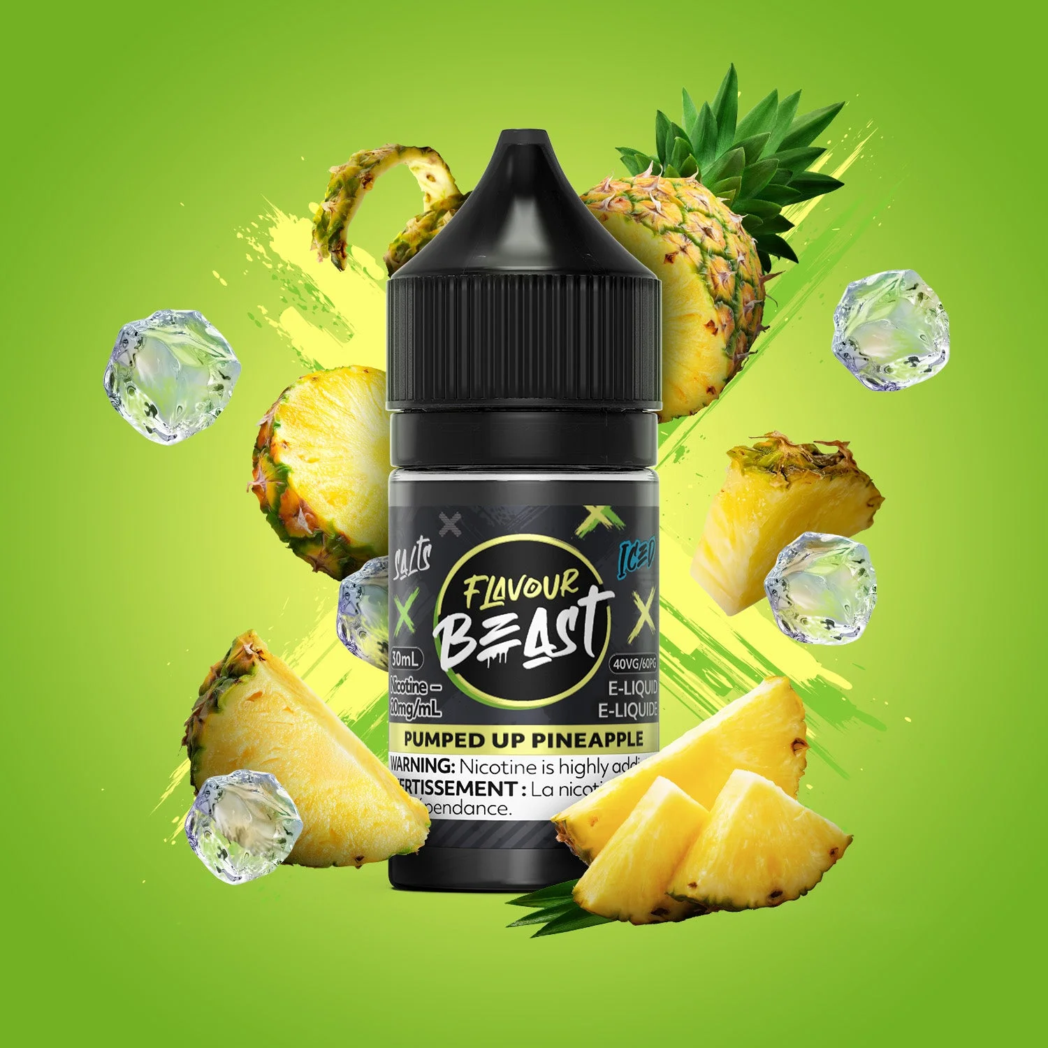 FLAVOUR BEAST 20MG ICED PUMPED UP PINEAPPLE ICED PUMPED UP PINEAPPLE FLAVOUR BEAST E-Liquids 12-20mg available at Puff N Pass Vapes in Abbotsford BC