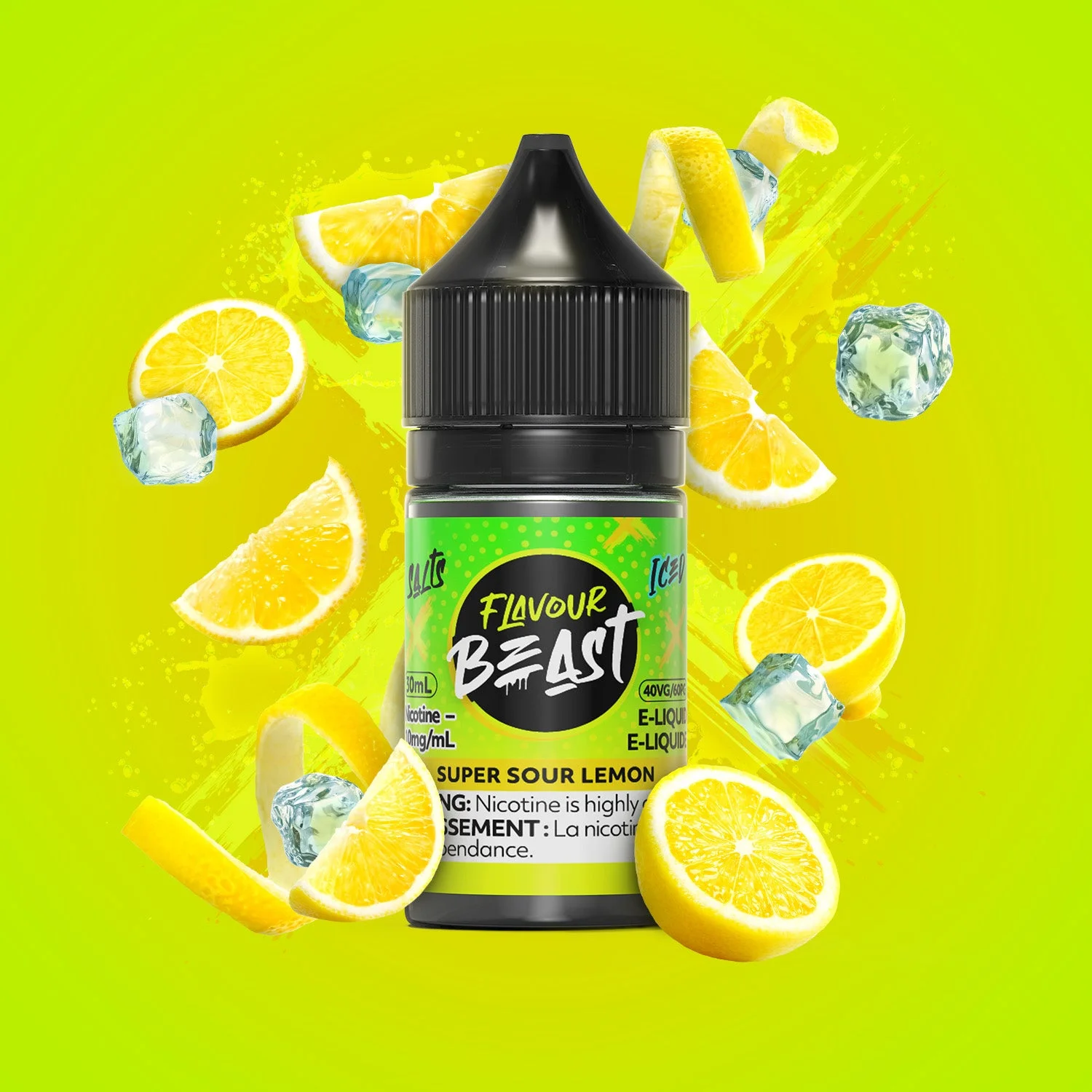 FLAVOUR BEAST 20MG ICED SUPER SOUR LEMON ICED SUPER SOUR LEMON FLAVOUR BEAST E-Liquids 12-20mg available at Puff N Pass Vapes in Abbotsford BC