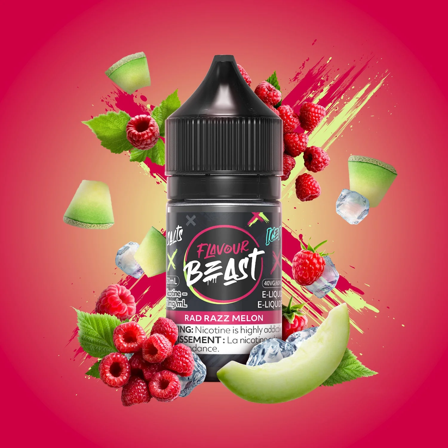 FLAVOUR BEAST 20MG RAD RAZZ MELON RAD RAZZ MELON FLAVOUR BEAST E-Liquids 12-20mg available at Puff N Pass Vapes in Abbotsford BC