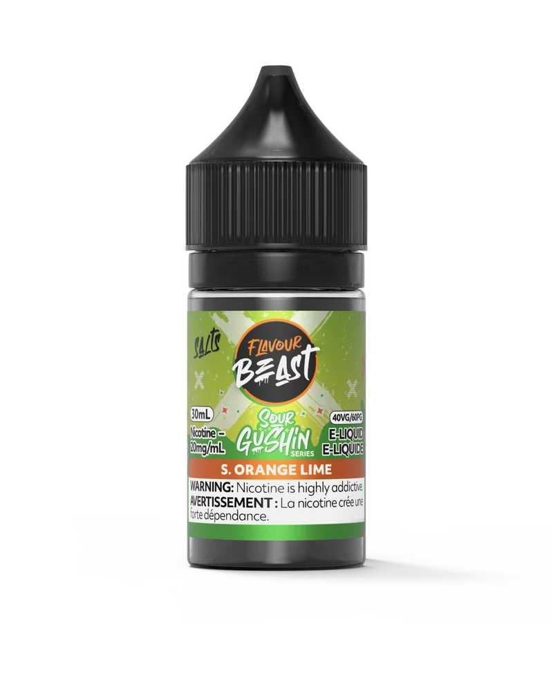 FLAVOUR BEAST 20MG SOUR GUSHIN ORANGE LIME SOUR GUSHIN ORANGE LIME FLAVOUR BEAST E-Liquids 12-20mg available at Puff N Pass Vapes in Abbotsford BC