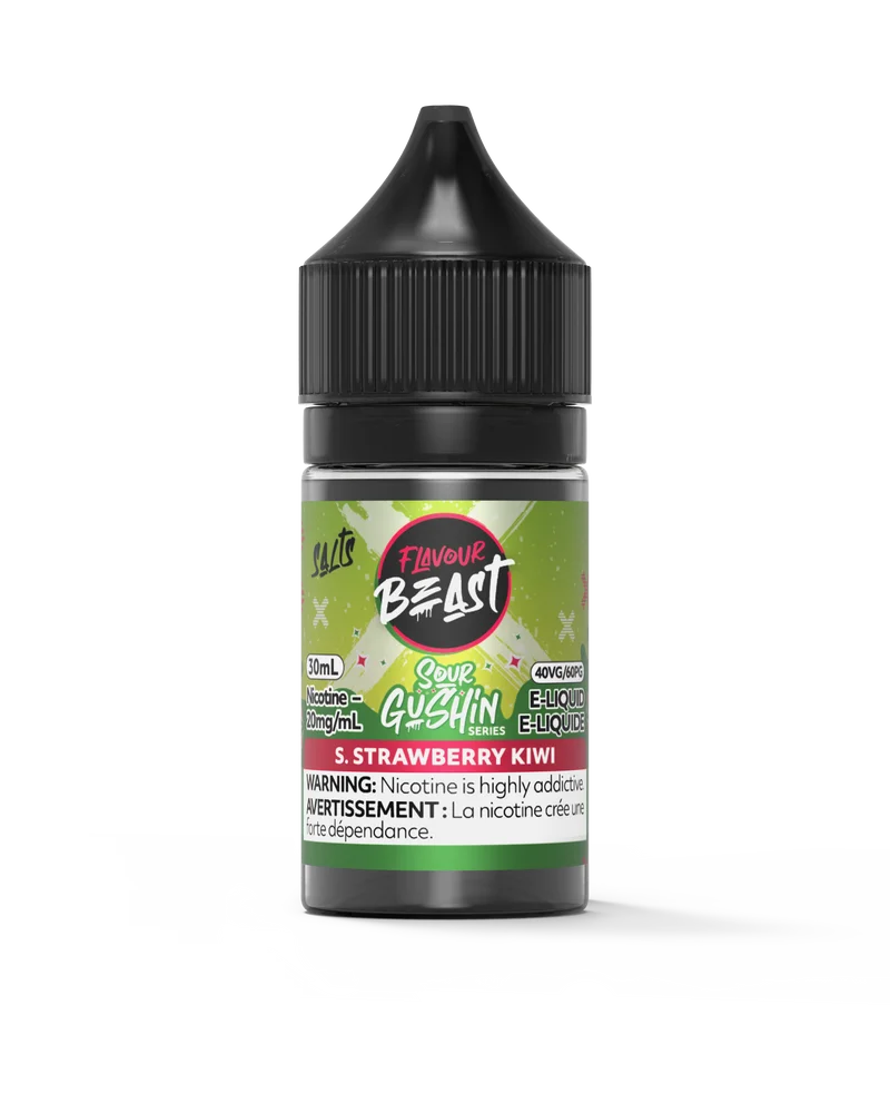 FLAVOUR BEAST 20MG SOUR GUSHIN STRAWBERRY KIWI SOUR GUSHIN STRAWBERRY KIWI FLAVOUR BEAST E-Liquids 12-20mg available at Puff N Pass Vapes in Abbotsford BC
