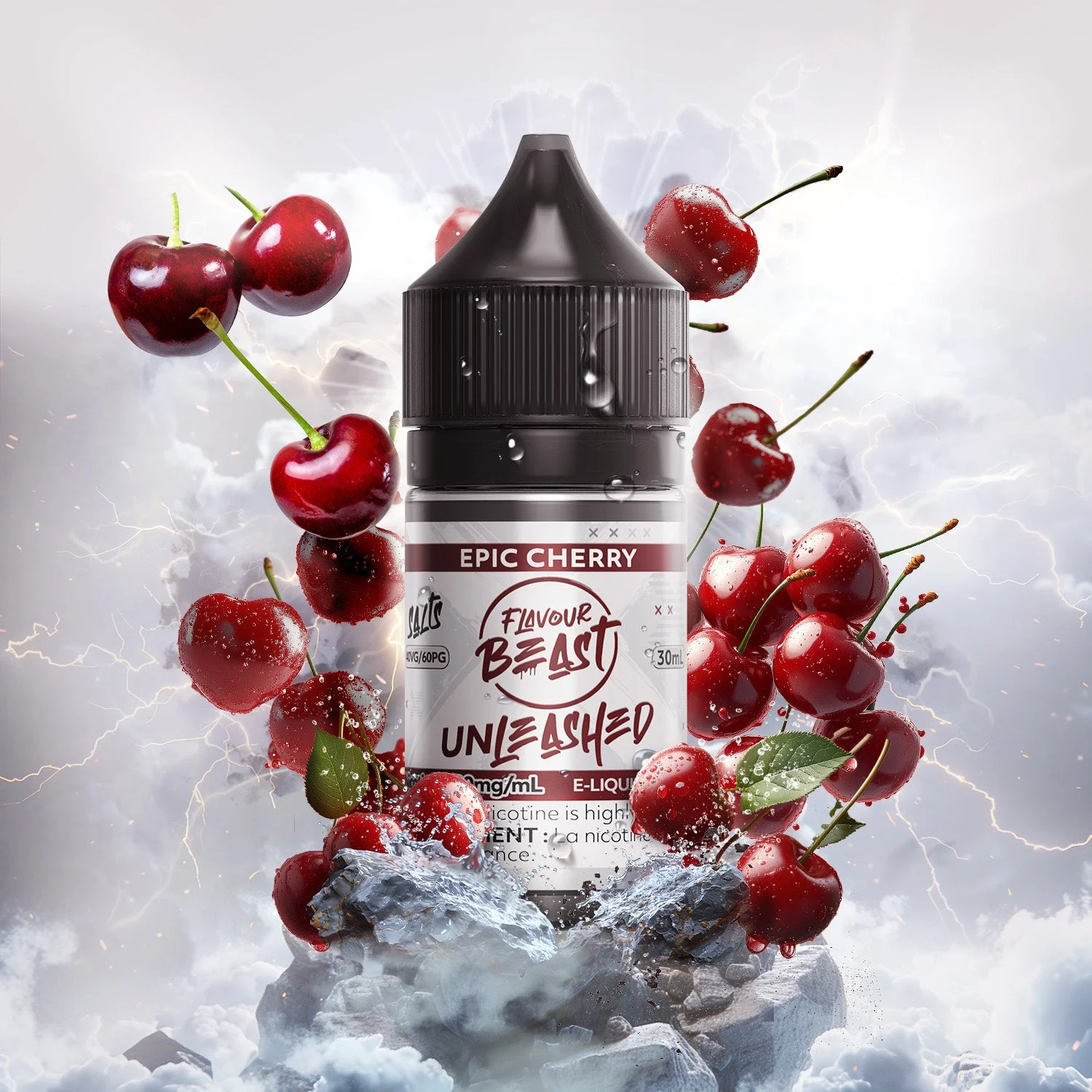 FLAVOUR BEAST 20MG UNLEASHED EPIC CHERRY UNLEASHED EPIC CHERRY FLAVOUR BEAST E-Liquids 12-20mg available at Puff N Pass Vapes in Abbotsford BC