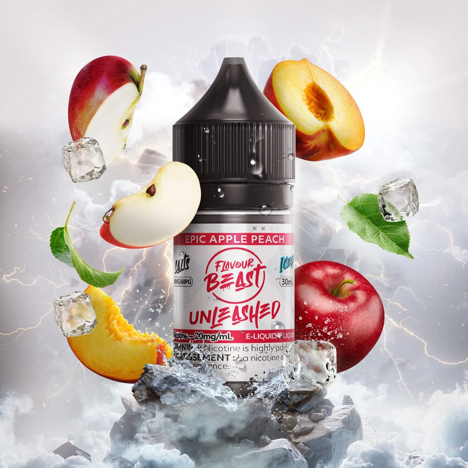 FLAVOUR BEAST 20MG UNLEASHED ICED EPIC APPLE PEACH UNLEASHED ICED EPIC APPLE PEACH FLAVOUR BEAST E-Liquids 12-20mg available at Puff N Pass Vapes in Abbotsford BC