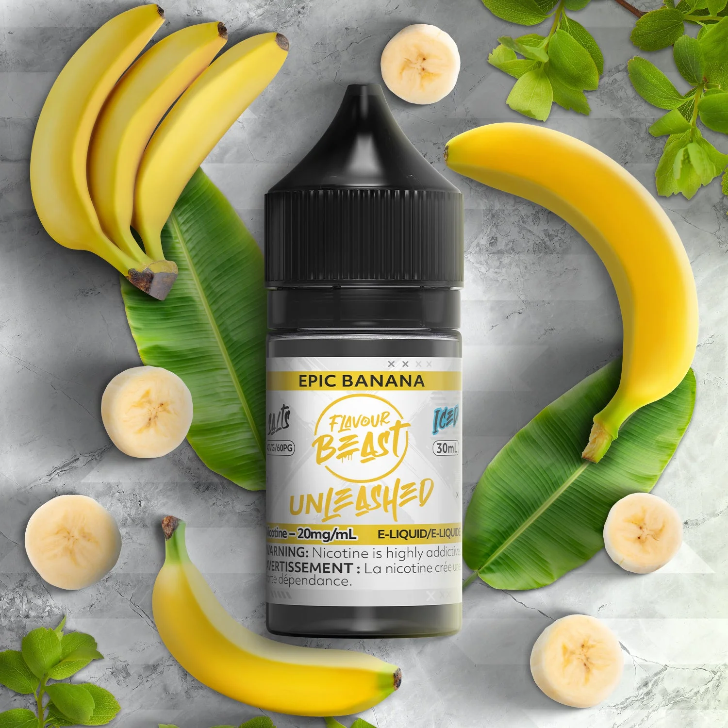 FLAVOUR BEAST 20MG UNLEASHED ICED EPIC BANANA UNLEASHED ICED EPIC BANANA FLAVOUR BEAST E-Liquids 12-20mg available at Puff N Pass Vapes in Abbotsford BC