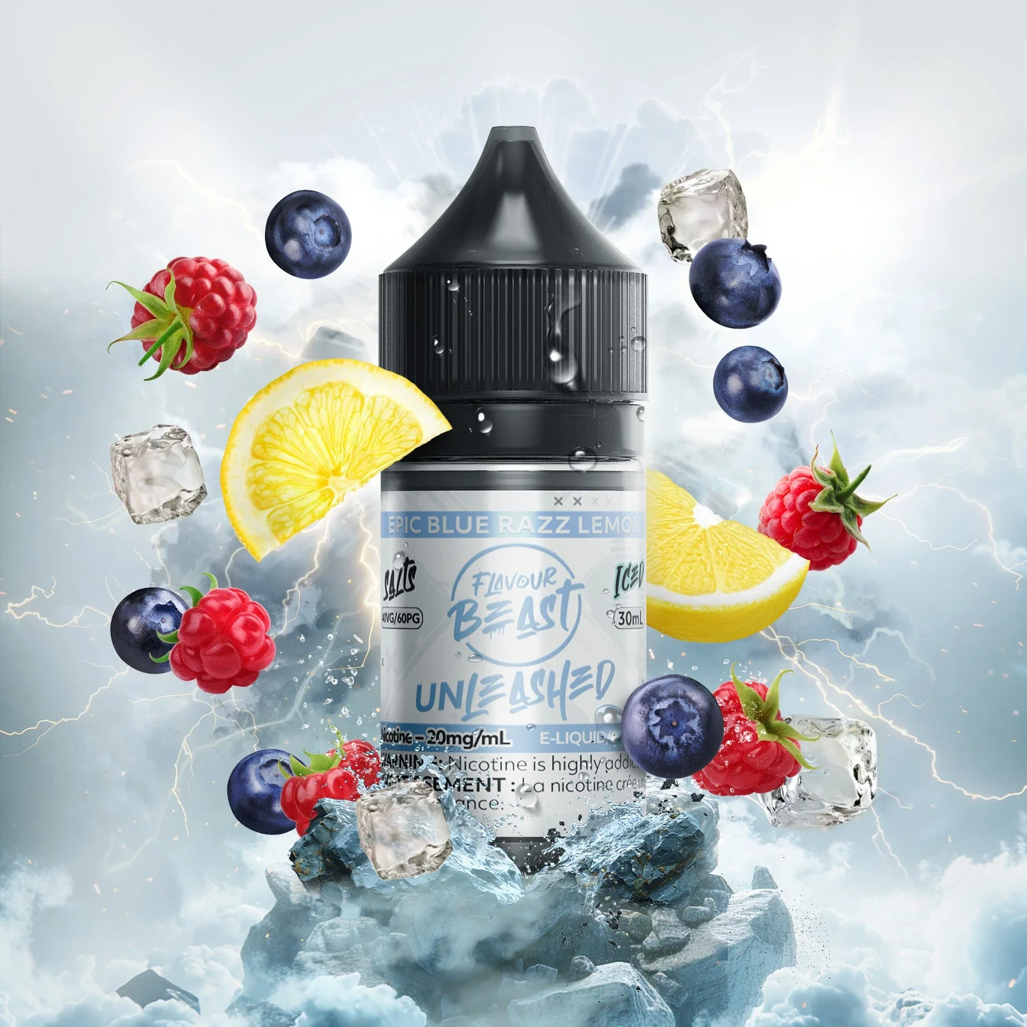 FLAVOUR BEAST 20MG UNLEASHED ICED EPIC BLUE RAZZ LEMON UNLEASHED ICED EPIC BLUE RAZZ LEMON FLAVOUR BEAST E-Liquids 12-20mg available at Puff N Pass Vapes in Abbotsford BC