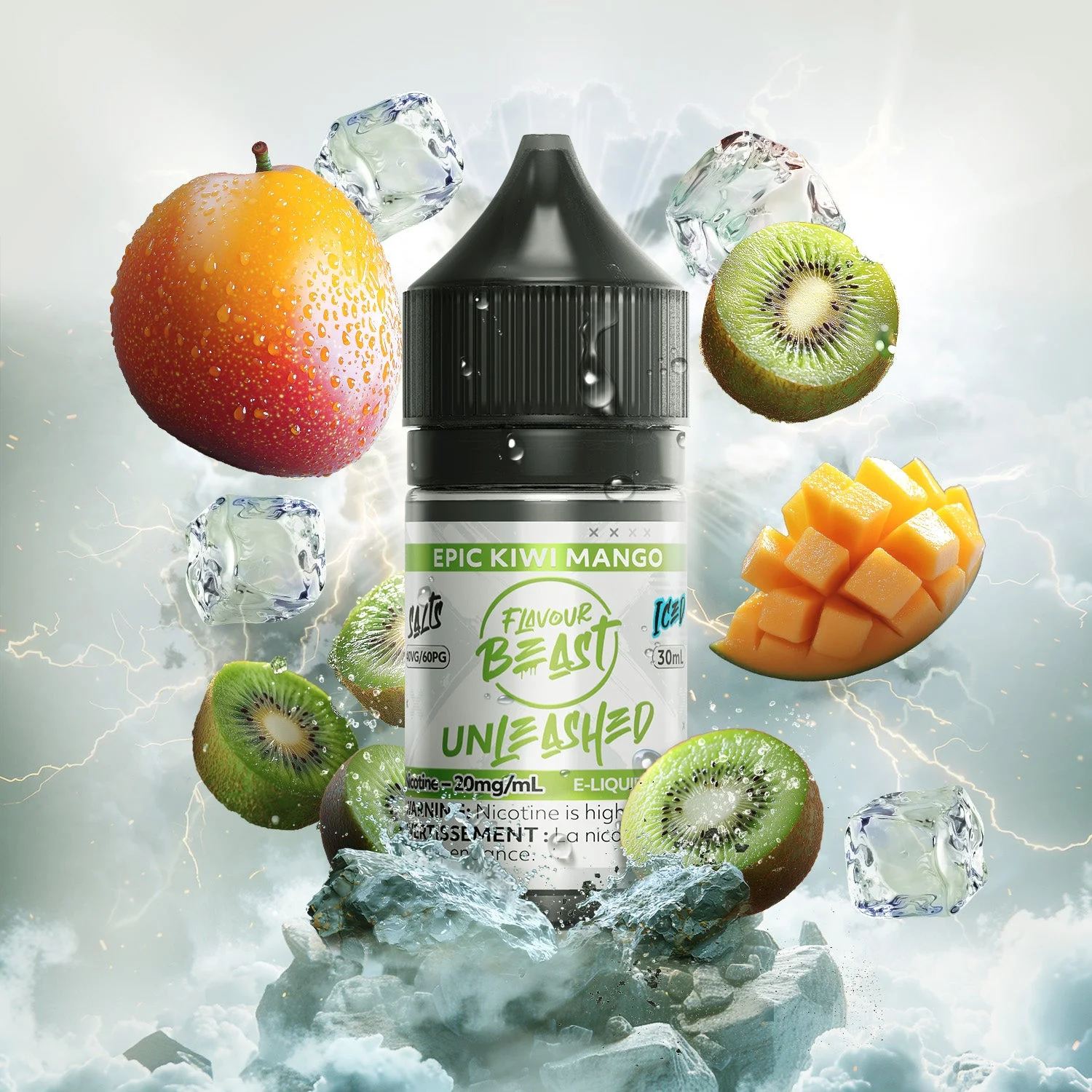 FLAVOUR BEAST 20MG UNLEASHED ICED EPIC KIWI MANGO UNLEASHED ICED EPIC KIWI MANGO FLAVOUR BEAST E-Liquids 12-20mg available at Puff N Pass Vapes in Abbotsford BC
