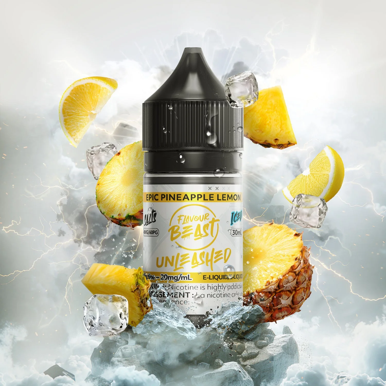 FLAVOUR BEAST 20MG UNLEASHED ICED EPIC PINEAPPLE LEMON UNLEASHED ICED EPIC PINEAPPLE LEMON FLAVOUR BEAST E-Liquids 12-20mg available at Puff N Pass Vapes in Abbotsford BC