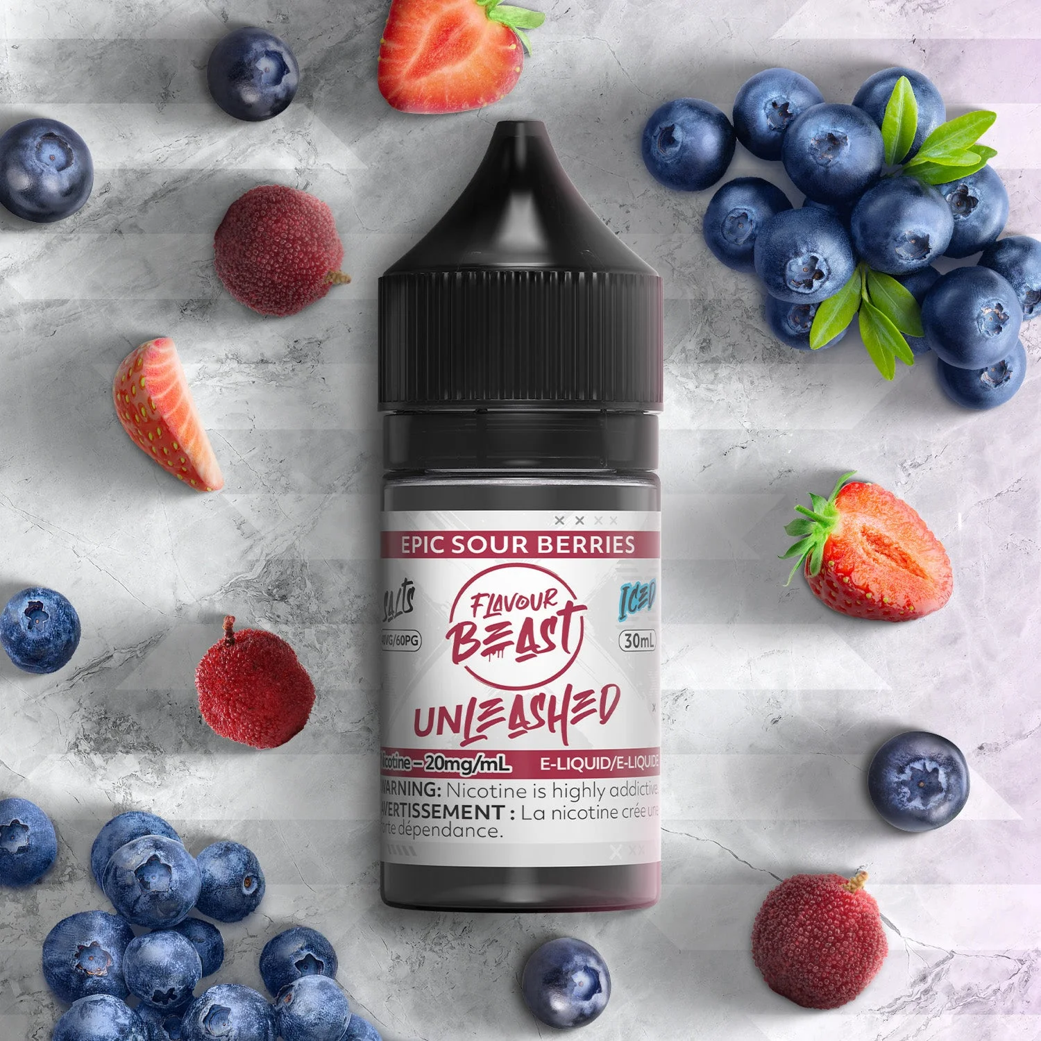 FLAVOUR BEAST 20MG UNLEASHED ICED EPIC SOUR BERRIES UNLEASHED ICED EPIC SOUR BERRIES FLAVOUR BEAST E-Liquids 12-20mg available at Puff N Pass Vapes in Abbotsford BC