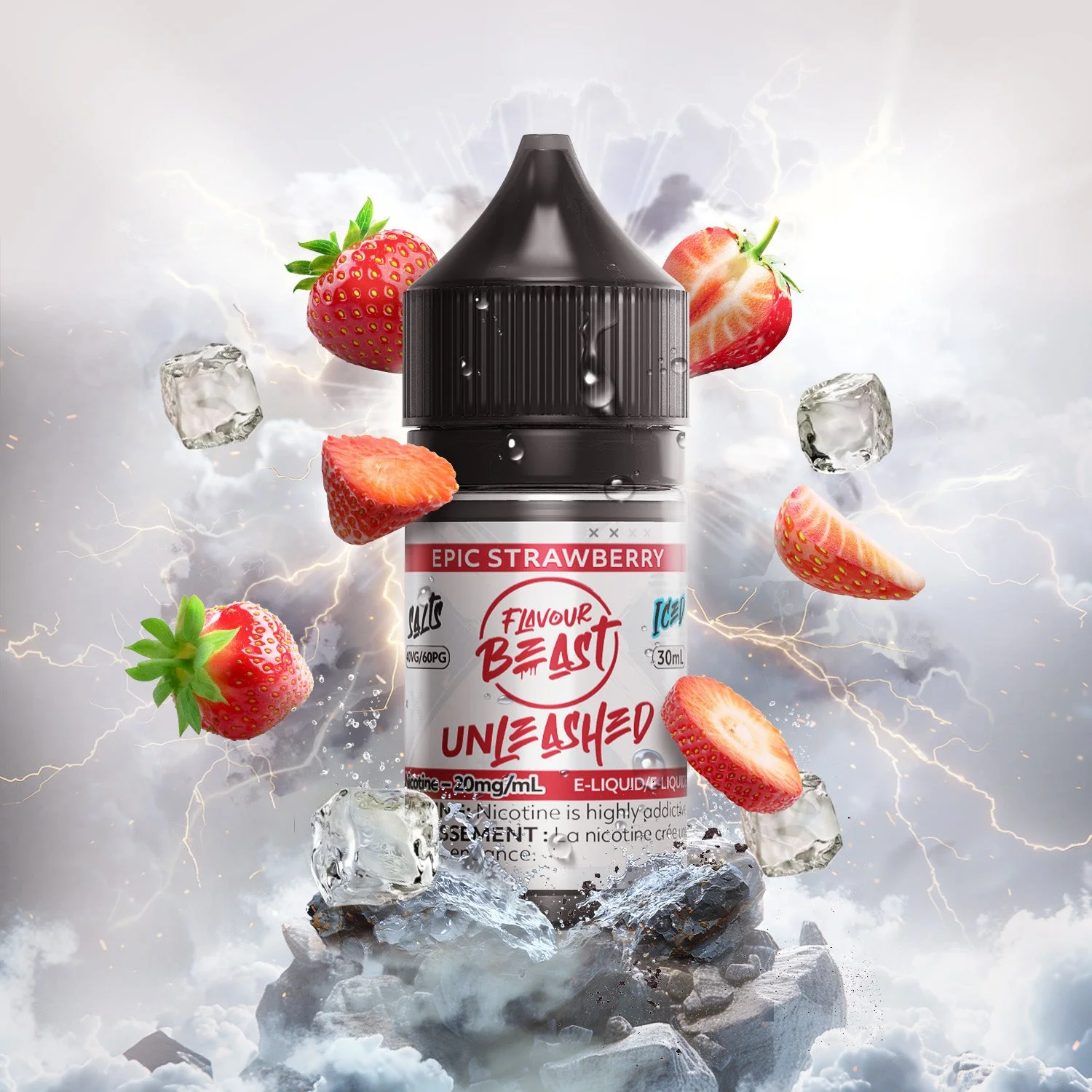 FLAVOUR BEAST 20MG UNLEASHED ICED EPIC STRAWBERRY UNLEASHED ICED EPIC STRAWBERRY FLAVOUR BEAST E-Liquids 12-20mg available at Puff N Pass Vapes in Abbotsford BC