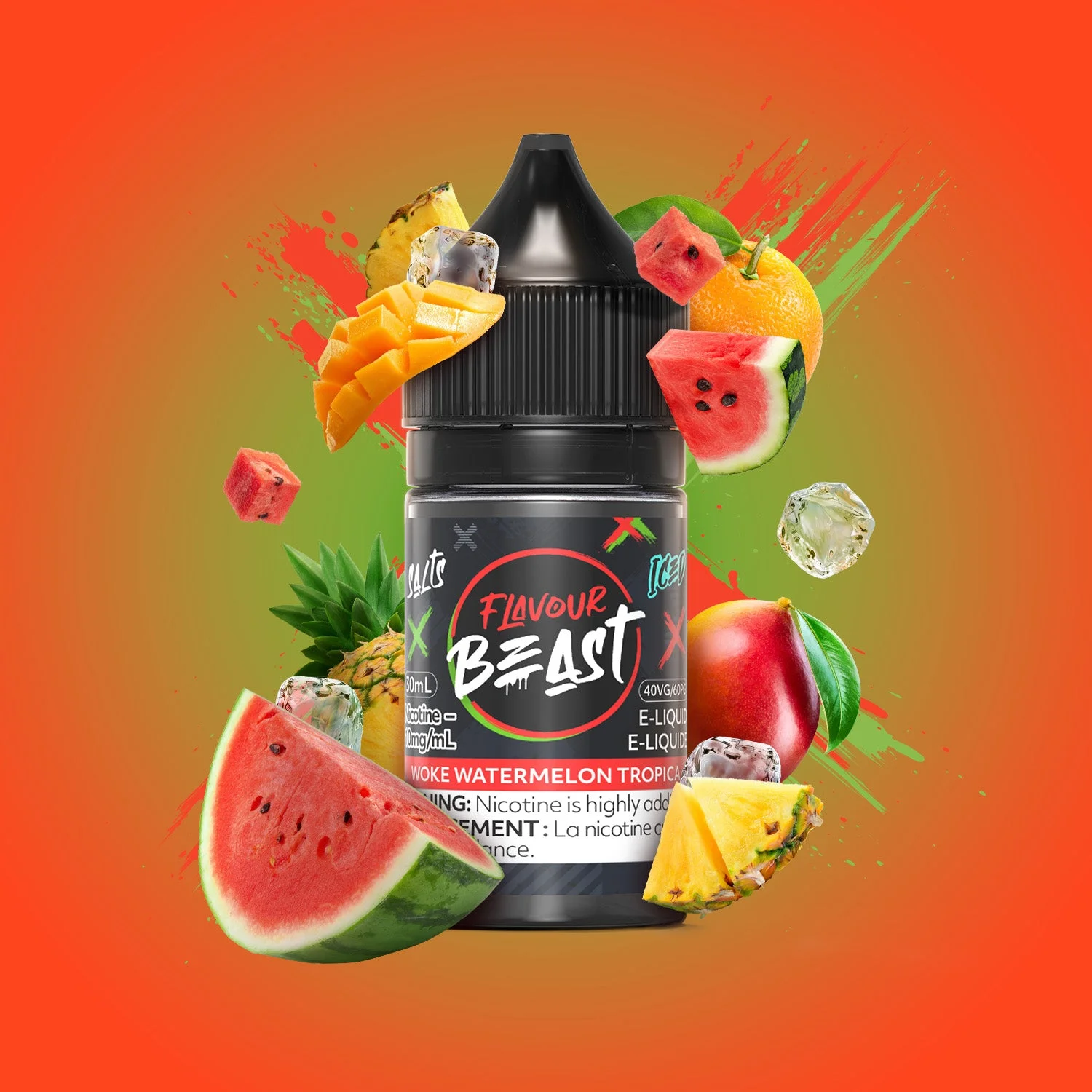 FLAVOUR BEAST 20MG WOKE WATERMELON TROPICA WOKE WATERMELON TROPICA FLAVOUR BEAST E-Liquids 12-20mg available at Puff N Pass Vapes in Abbotsford BC