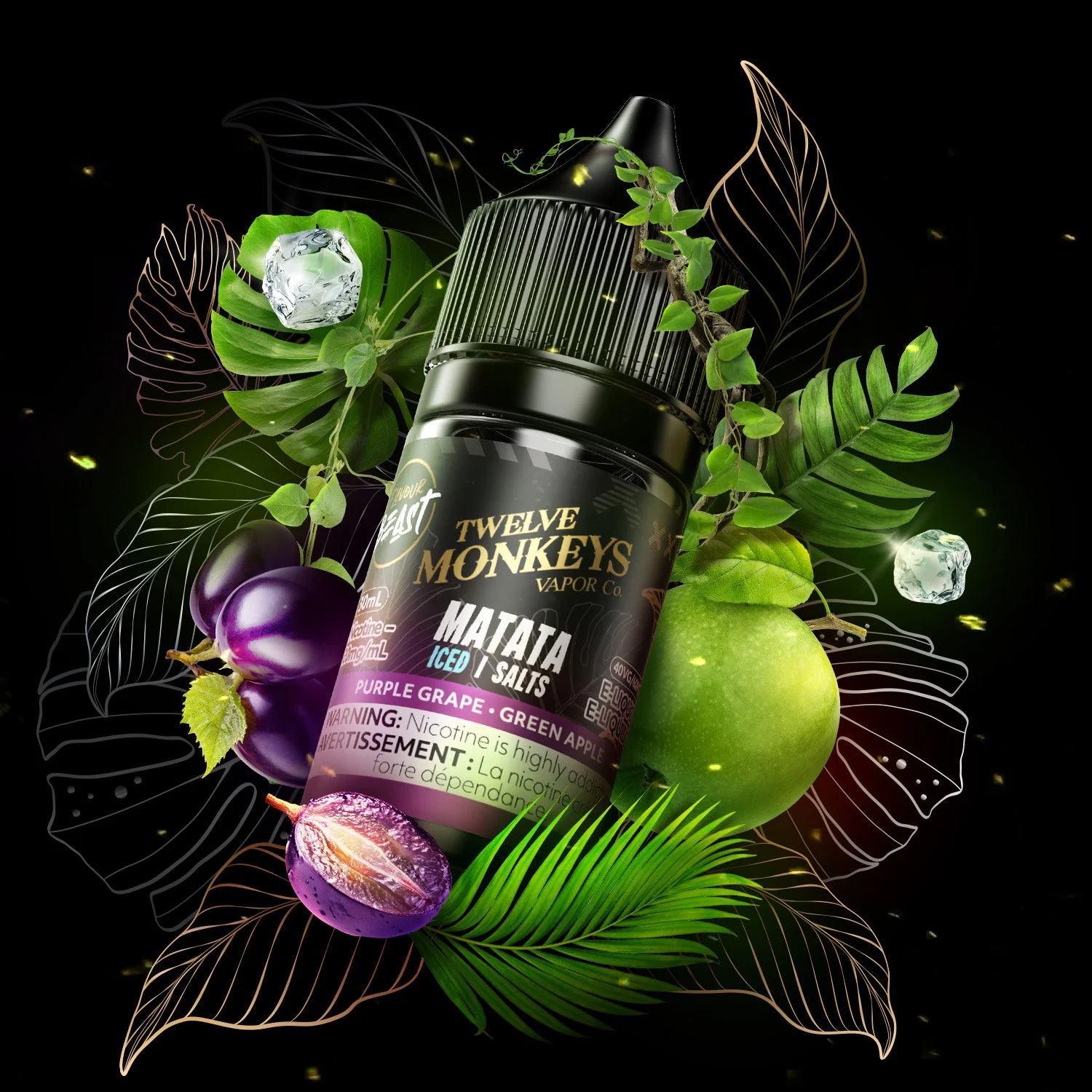 FLAVOUR BEAST X 12 MONKEYS 20MG ICED MATATA 12 MONKEYS ICED MATATA FLAVOUR BEAST E-Liquids 12-20mg available at Puff N Pass Vapes in Abbotsford BC