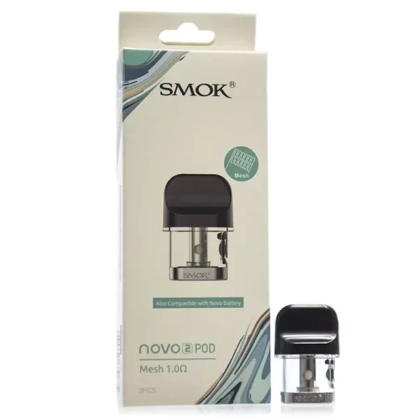 SMOK NOVO 2 POD MESH 1.0 2 MESH 1.0 SMOK NOVO Refillable Vape Pods & Coils available at Puff N Pass Vapes in Abbotsford BC