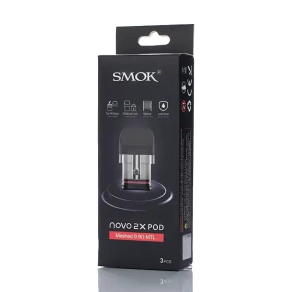 SMOK NOVO 2X POD MESHED 0.8 MTL 2X MESHED 0.8 SMOK NOVO Refillable Vape Pods & Coils available at Puff N Pass Vapes in Abbotsford BC