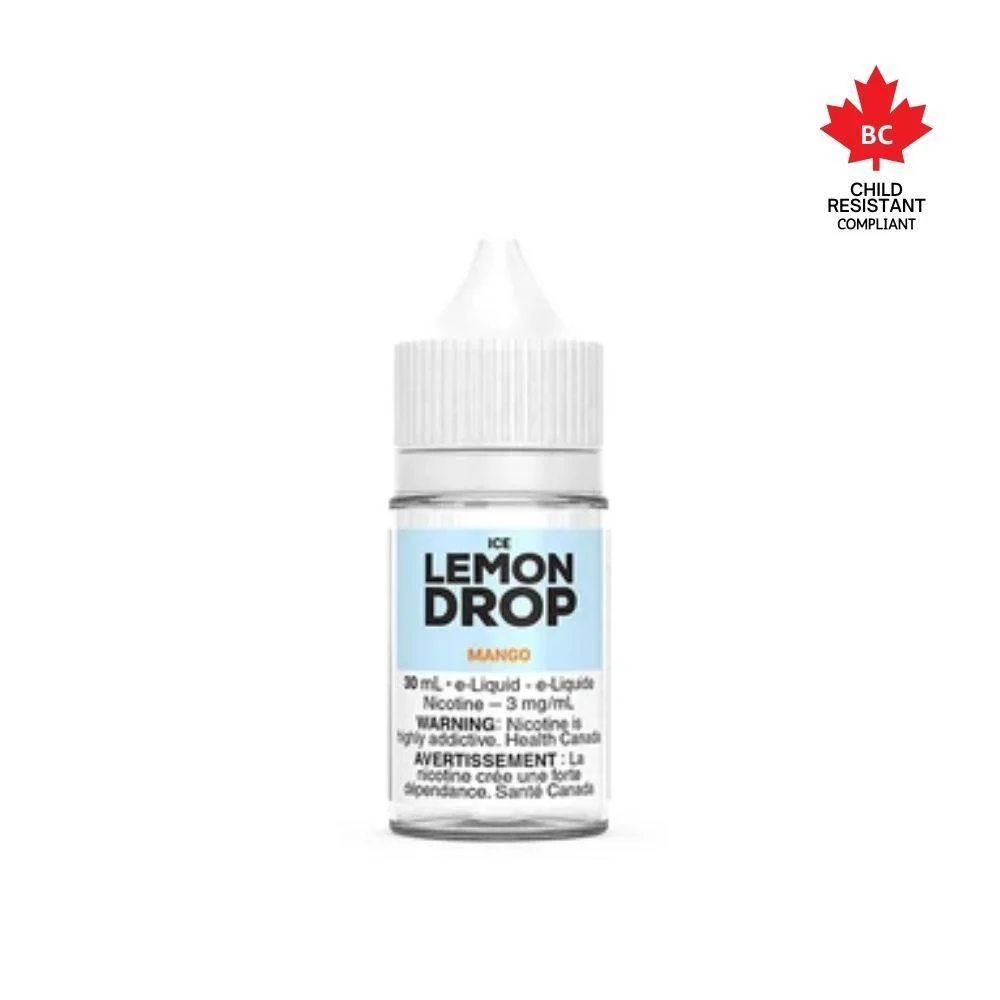 LEMON DROP 0.1 30ML MANGO MANGO LEMON DROP E-Liquids 0.1-10mg available at Puff N Pass Vapes in Abbotsford BC