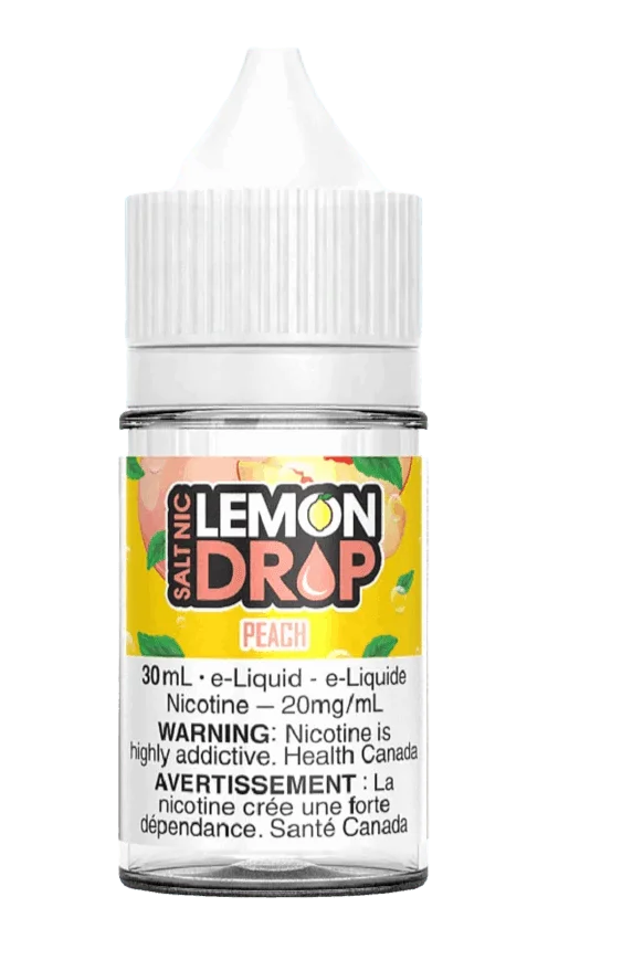 LEMON DROP 20MG PEACH PEACH LEMON DROP E-Liquids 12-20mg available at Puff N Pass Vapes in Abbotsford BC
