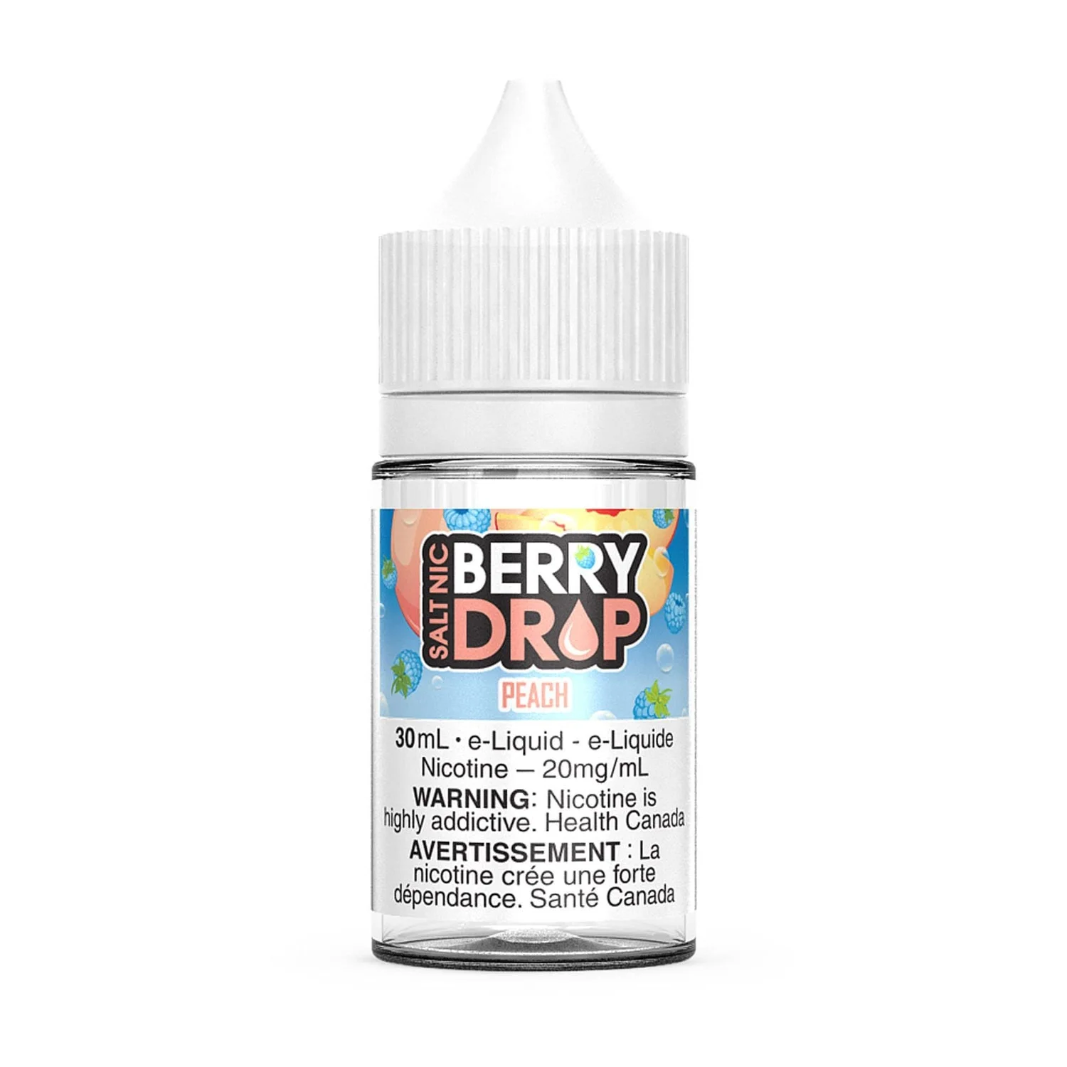BERRY DROP 20MG PEACH PEACH BERRY DROP E-Liquids 12-20mg available at Puff N Pass Vapes in Abbotsford BC