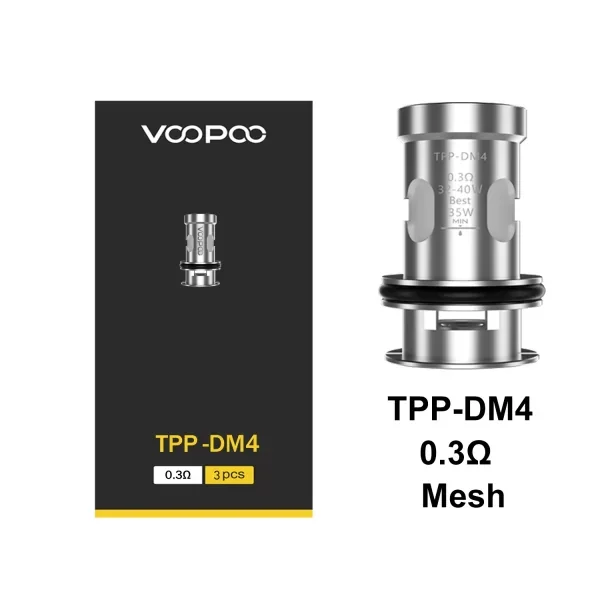 VOOPOO Tpp-dm4 0.3 SINGLES TPPDM4 0.3 Voopoo Refillable Pods & Coils Singles available at Puff N Pass Vapes in Abbotsford BC