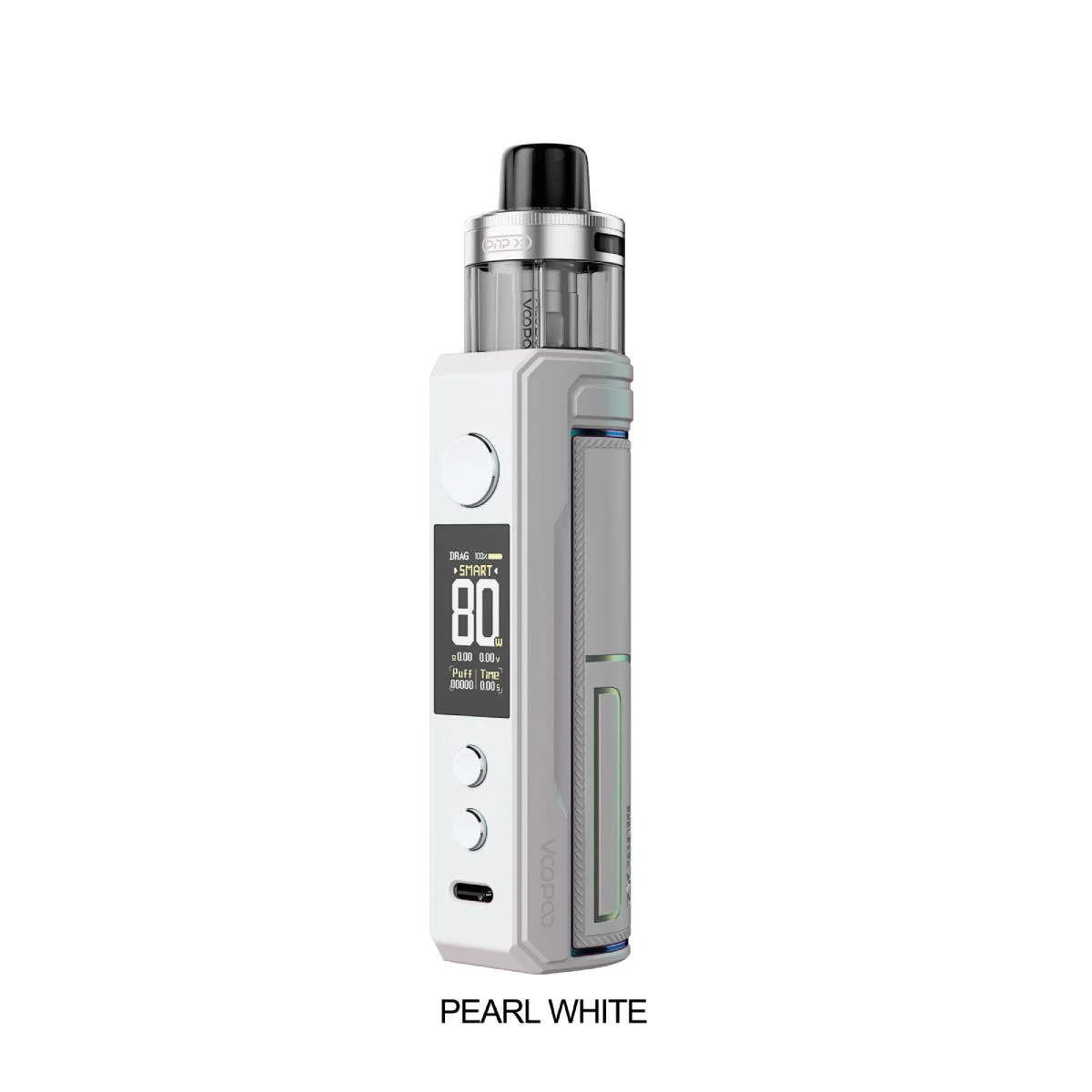 VOOPOO DRAG X2 PEARL WHITE DRAG X2 PEARL WHITE Voopoo Refillable Vapes available at Puff N Pass Vapes in Abbotsford BC