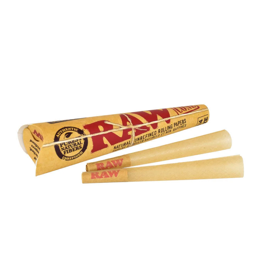 RAW CLASSIC KINGSIZE CONE 75PK CLASSIC KINGSIZE CONE RAW Hemp Wraps & Cones available at Puff N Pass Vapes in Abbotsford BC