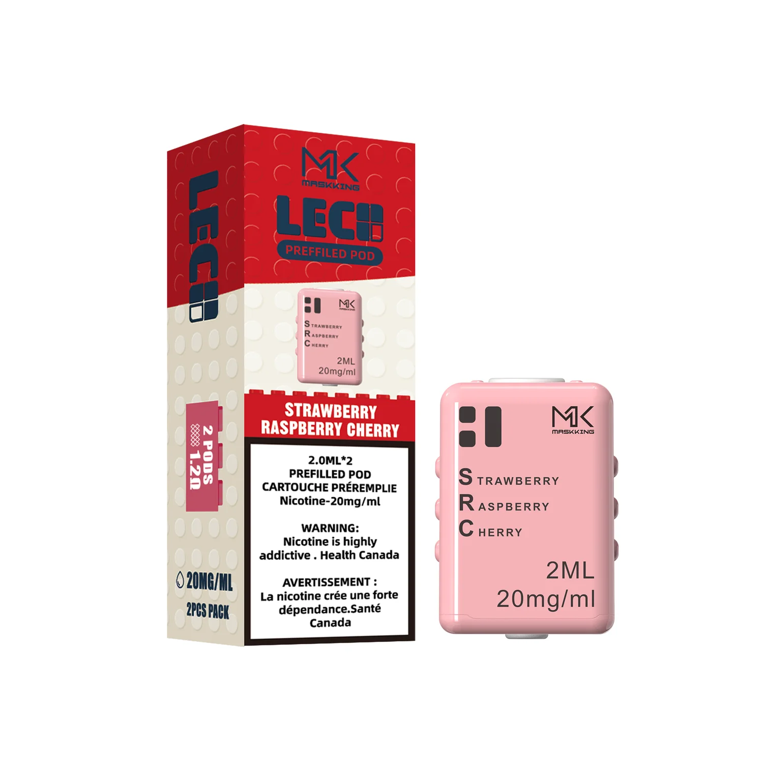 MASKKING STRAWBERRY STRAWBERRY Maskking Disposable Vapes available at Puff N Pass Vapes in Abbotsford BC