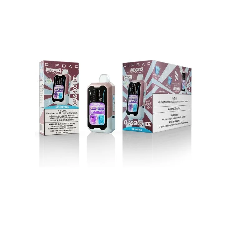RIFBAR MIXPRO CLASSICO ICE CLASSICO ICE RIFBAR MIXPRO Disposable Vapes available at Puff N Pass Vapes in Abbotsford BC