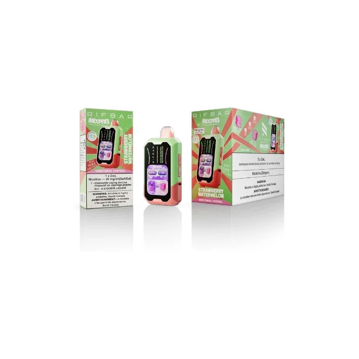 RIFBAR MIXPRO STRAWBERRY WATERMELON STRAWBERRY WATERMELON RIFBAR MIXPRO Disposable Vapes available at Puff N Pass Vapes in Abbotsford BC